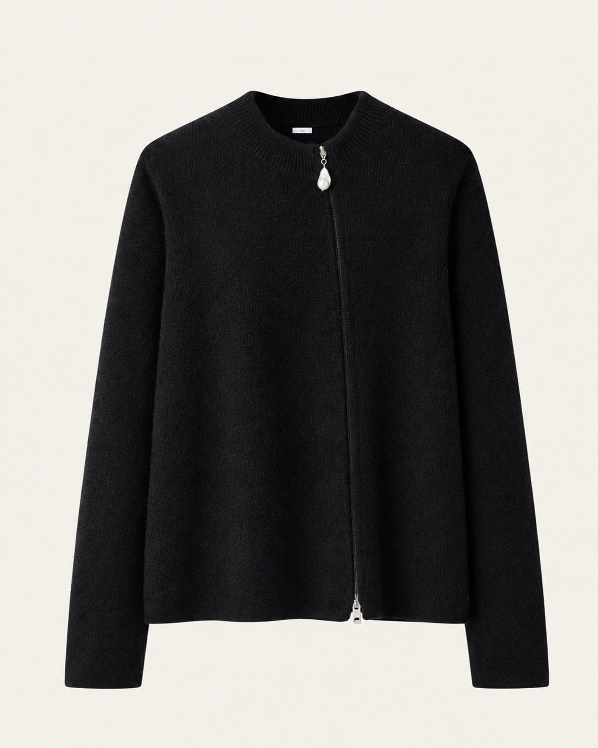 NY Cashmere Asymmetrical Zip Cardigan