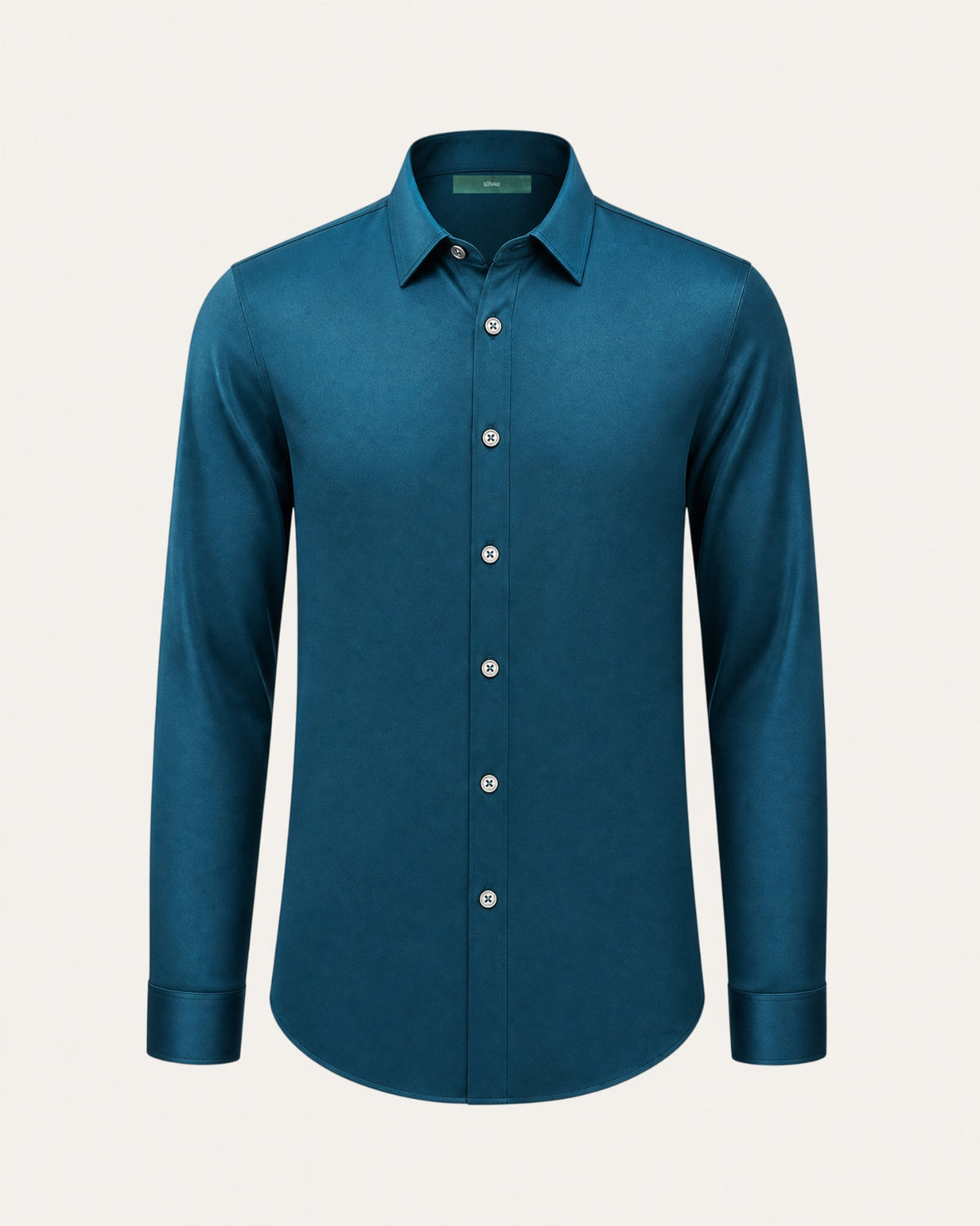 Hign-End Mulberry Silk Long-Sleeve Jacquard Shirt