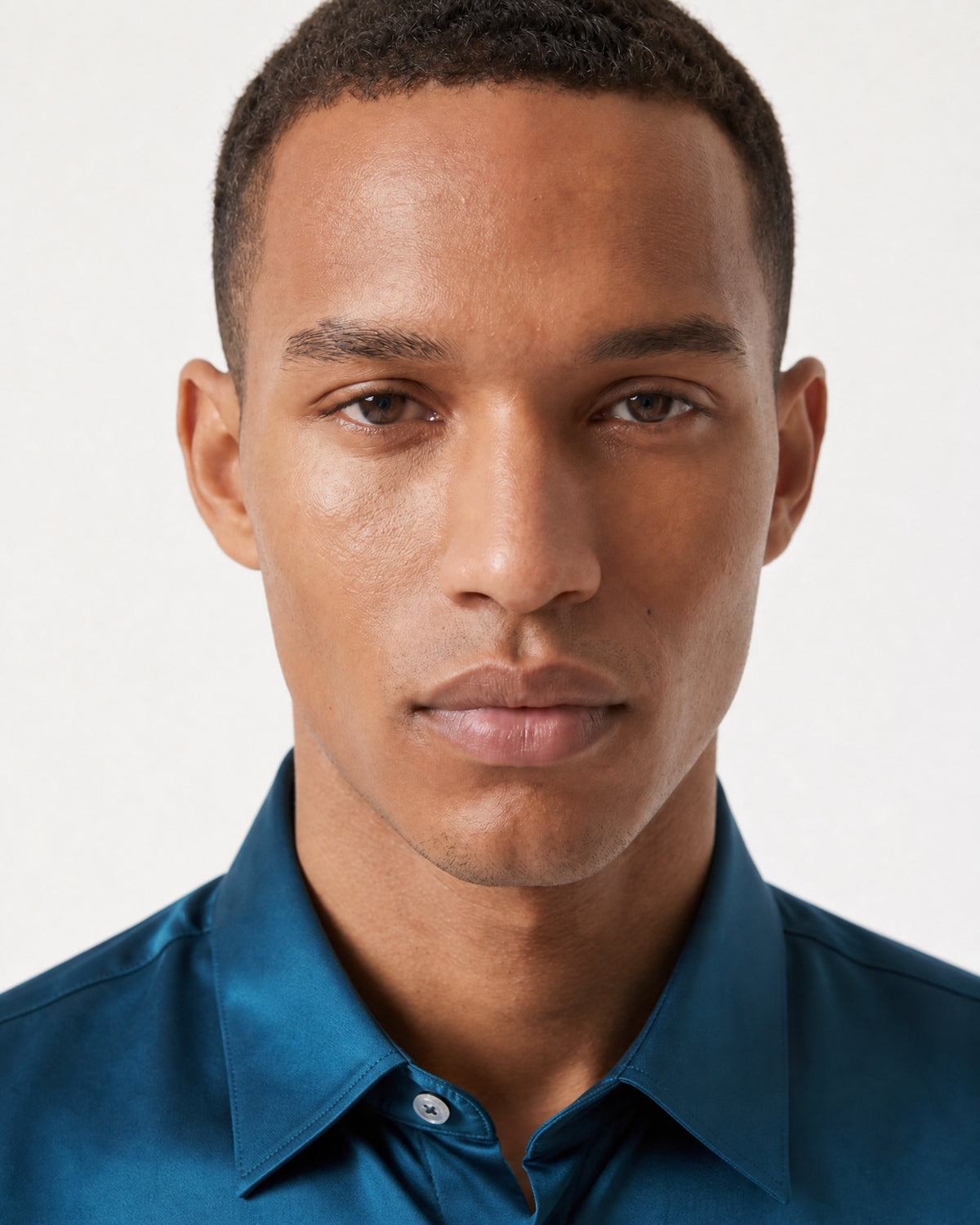 Hign-End Mulberry Silk Long-Sleeve Jacquard Shirt