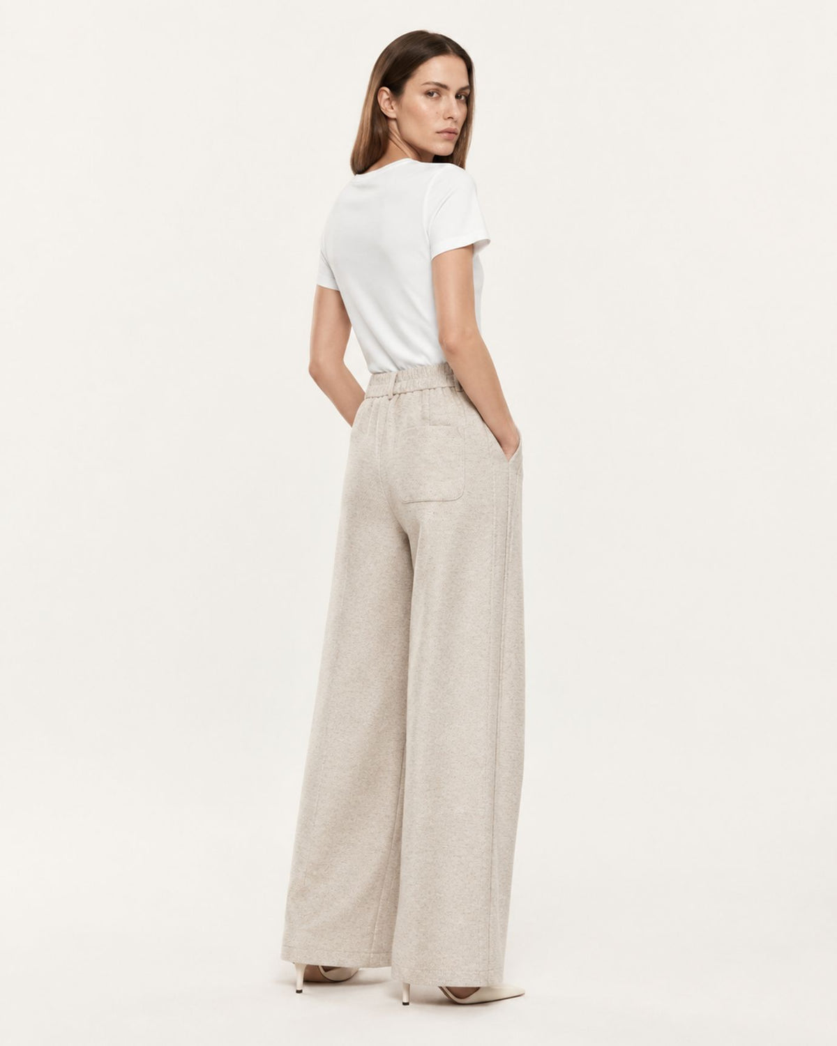Woman Tailored High-Waisted Wool Trousers