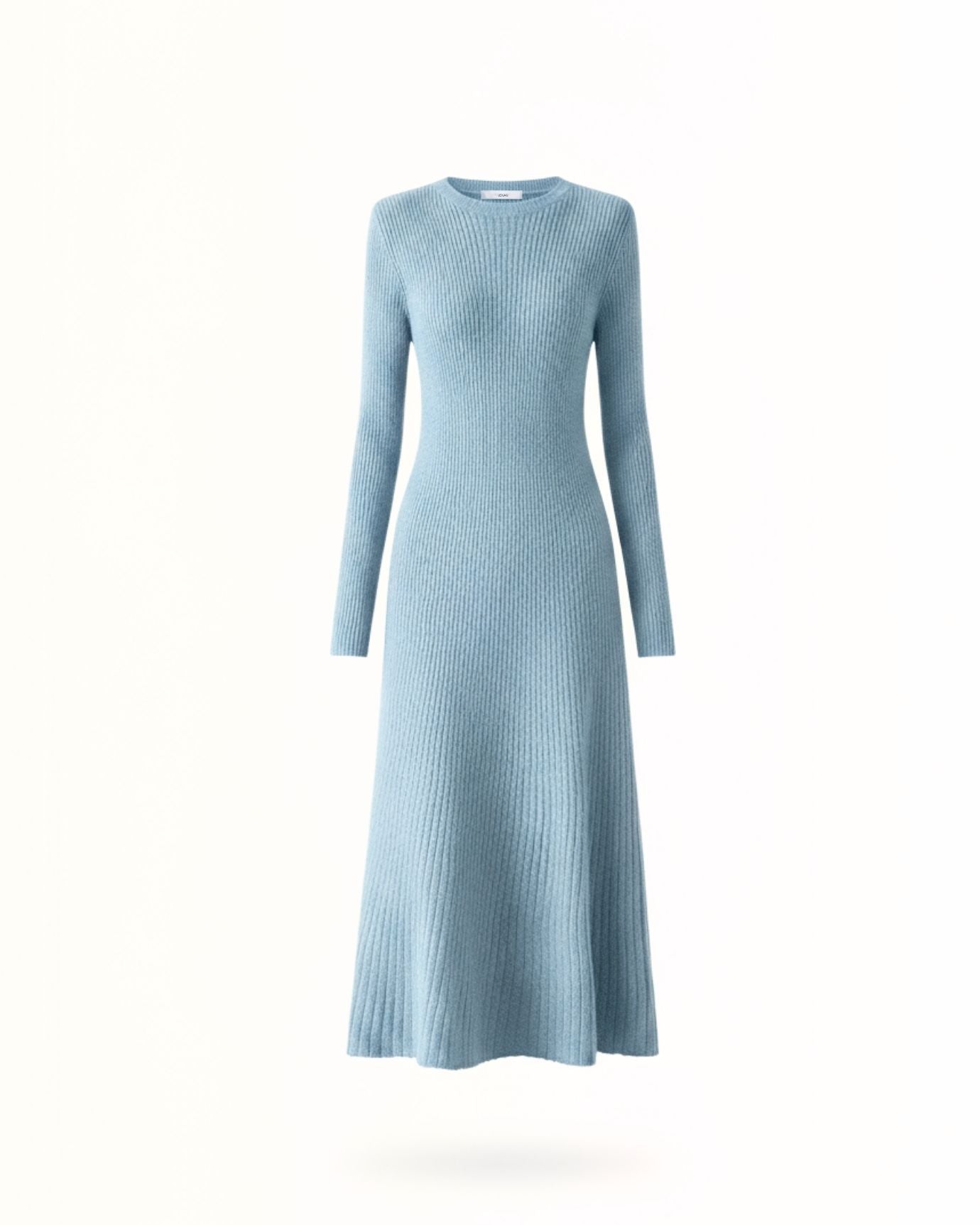 Woman Wool Dress Old Money Style