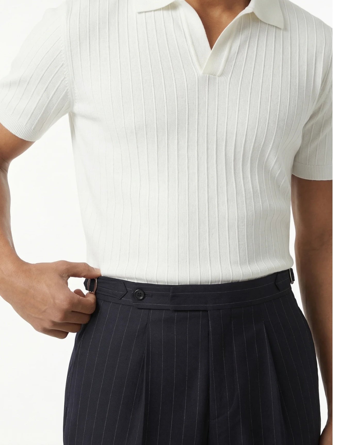 Naples Striped High Waisted Trousers