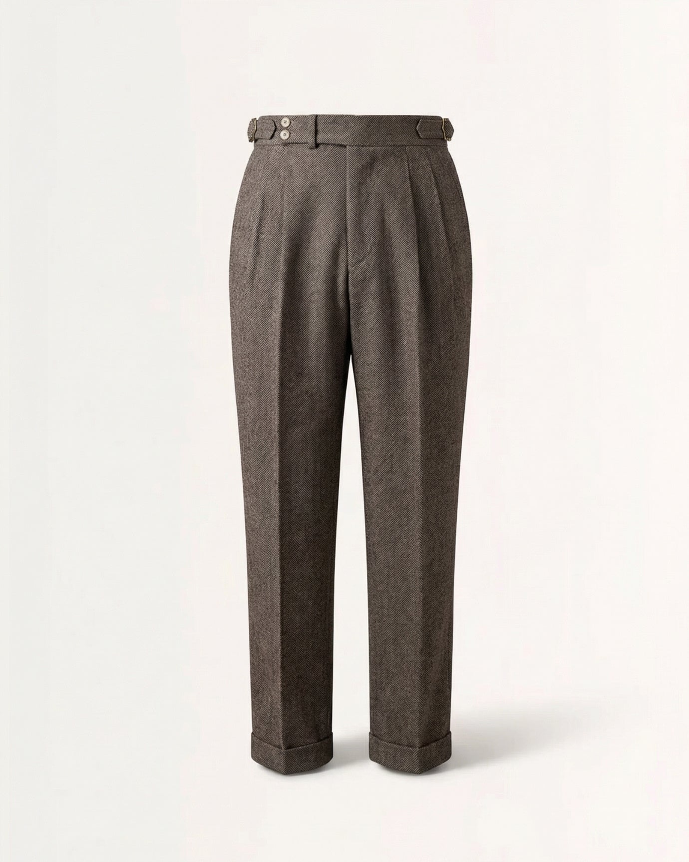Italian Trousers Old Money Style Worsted Wool