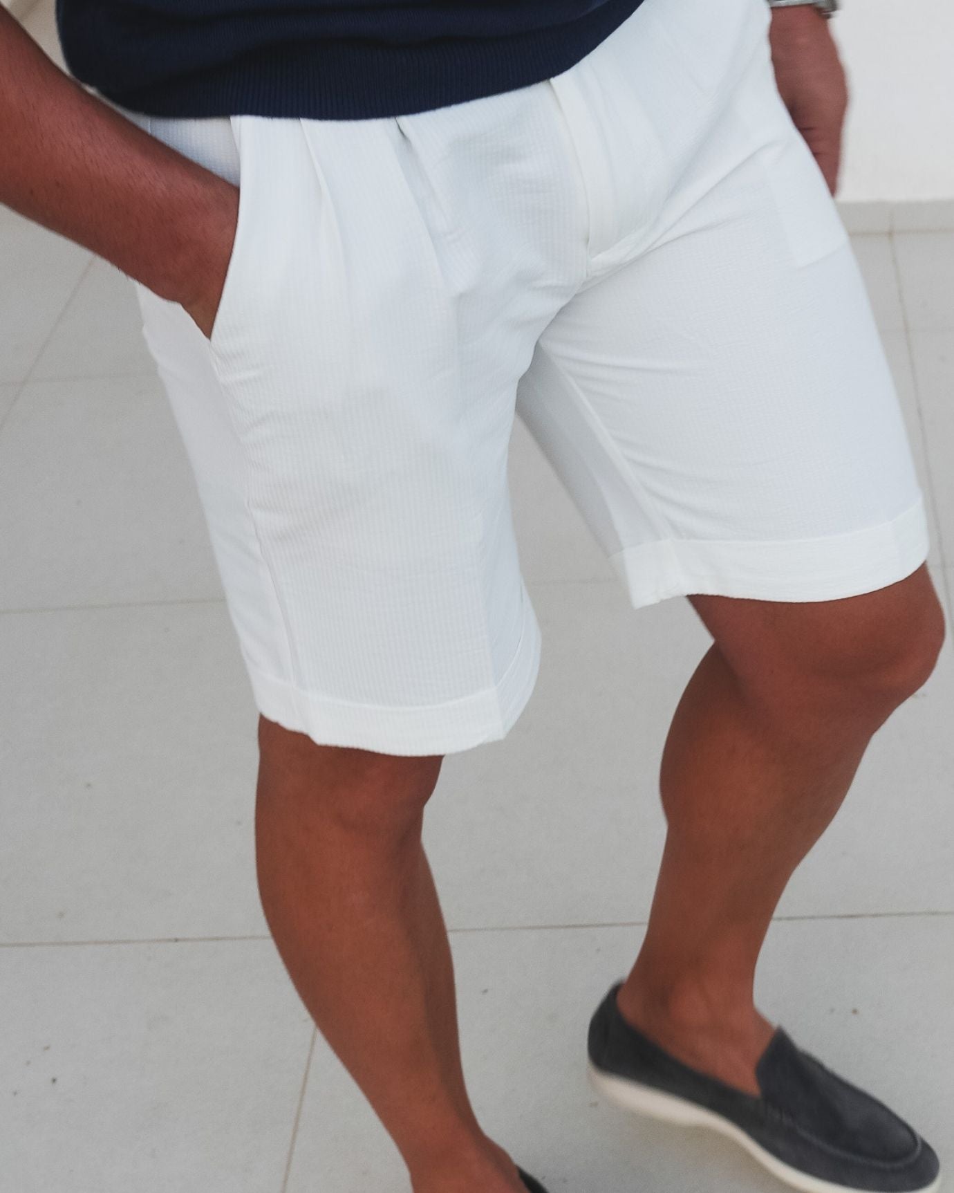 Pantalones cortos Paris transpirables blancos