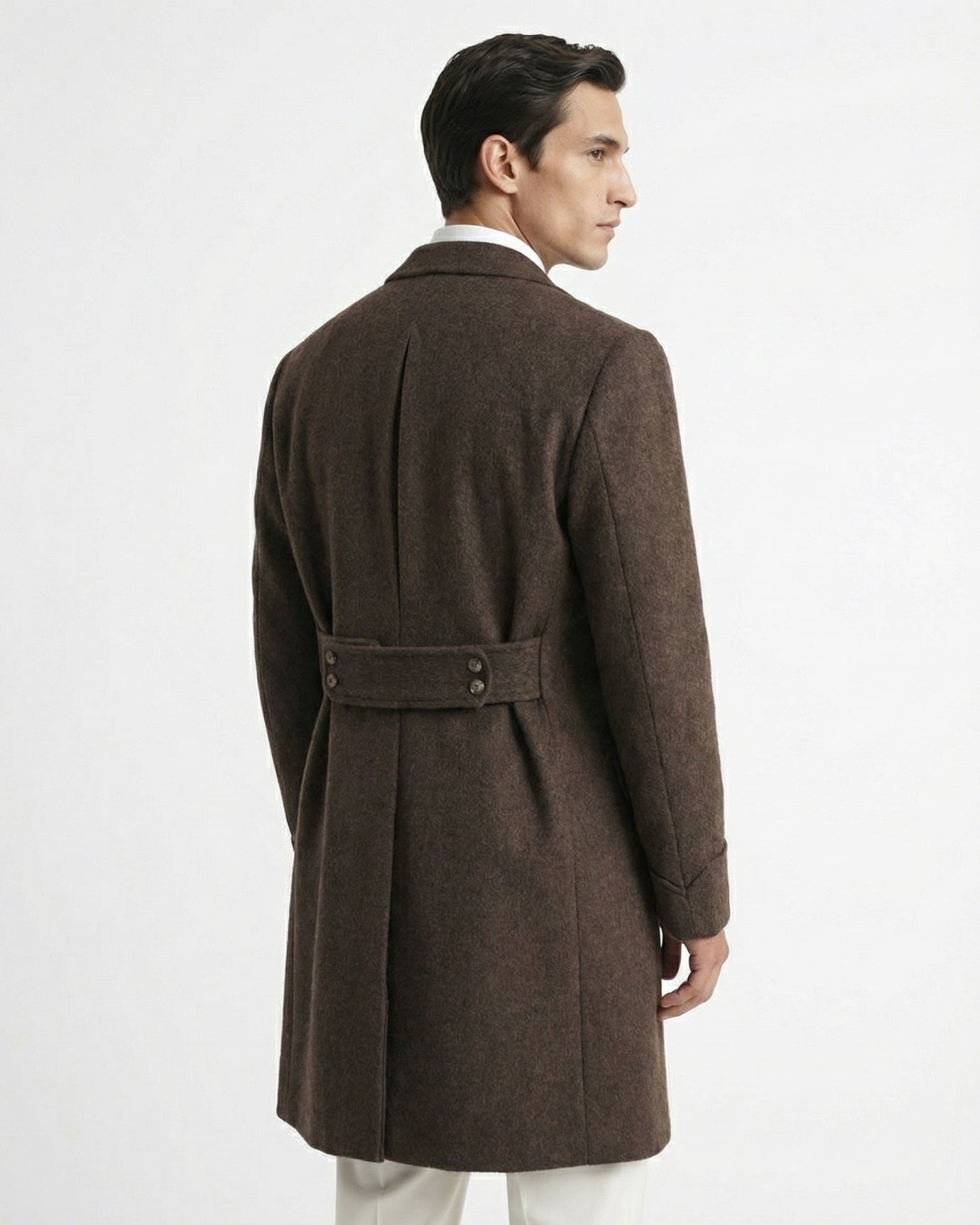 Chester Overcoat Dark Brown Wool Business Coat