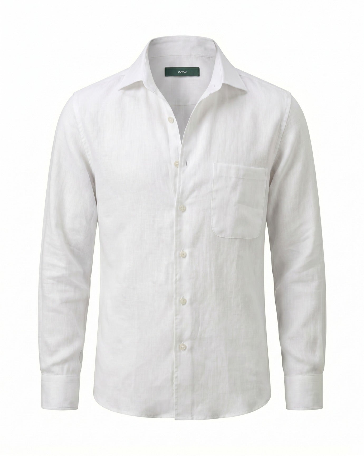 Contemporary White Linen Shirt