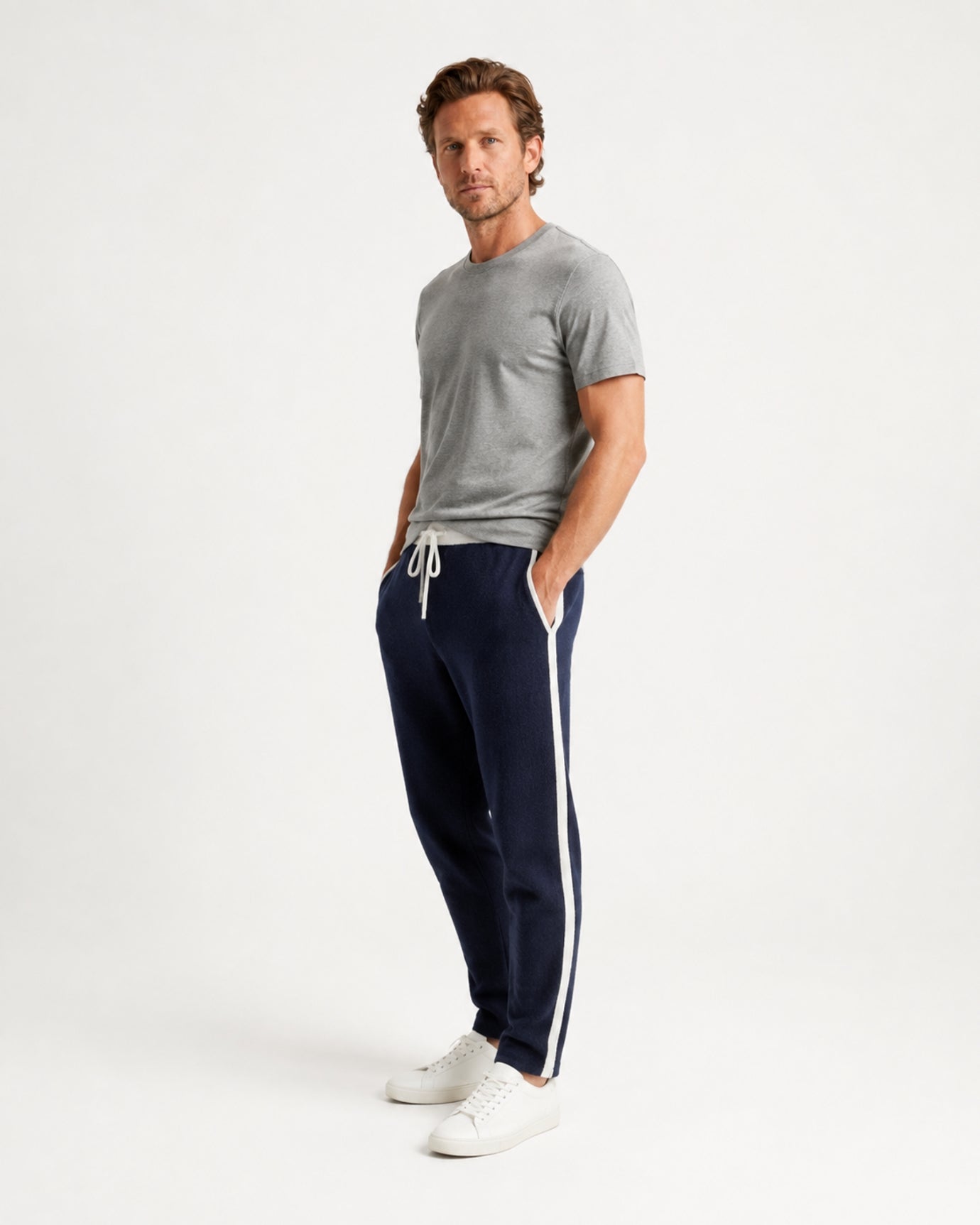 High-End Thick Cashmere Elastic Waist Comfort