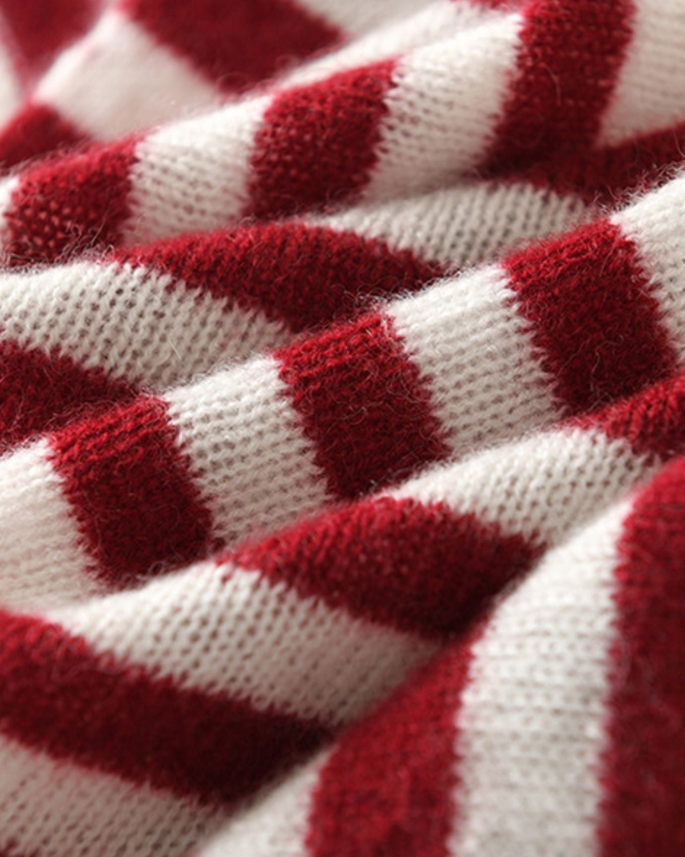 Cashmere neck cover stripes