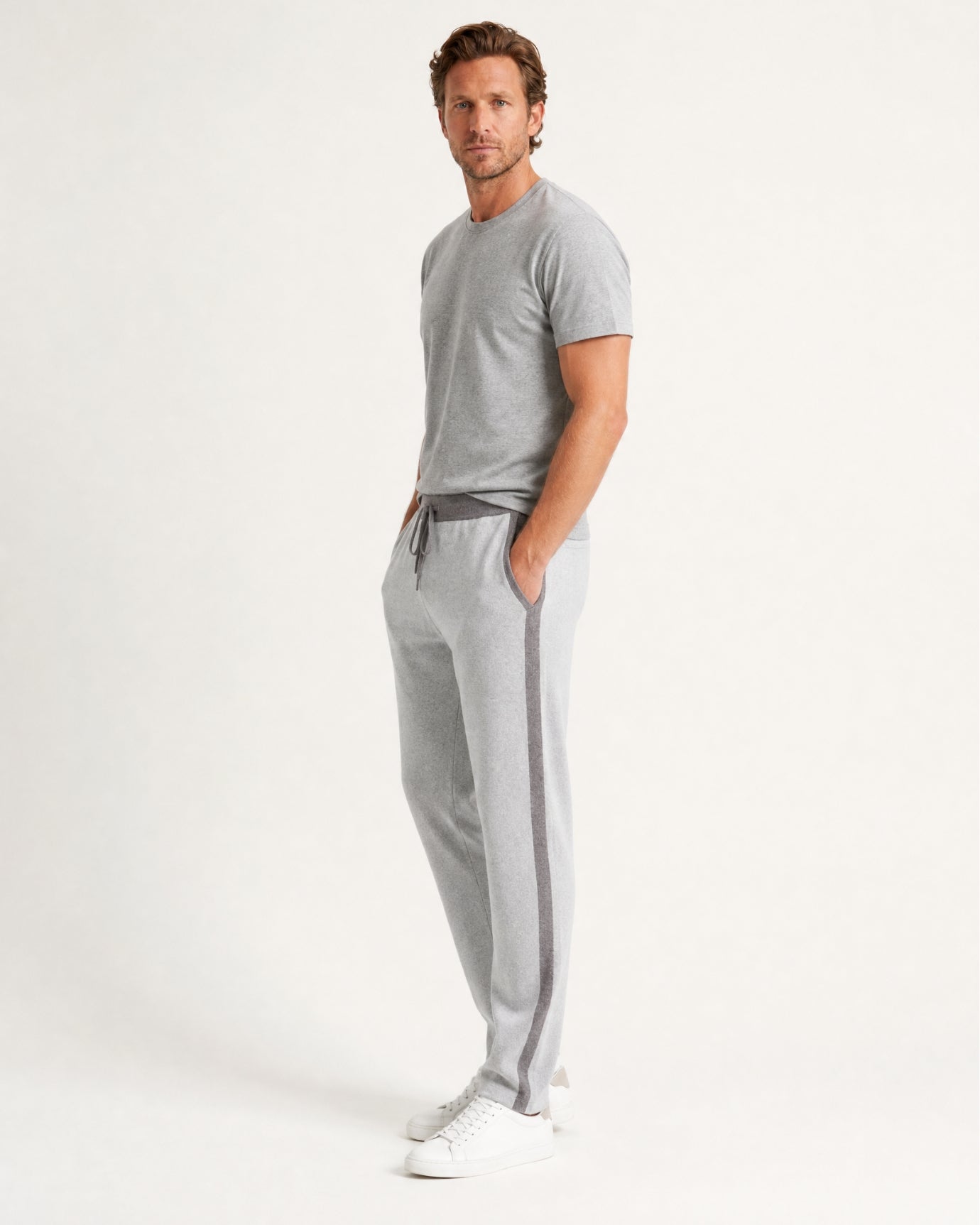 High-End Thick Cashmere Elastic Waist Comfort