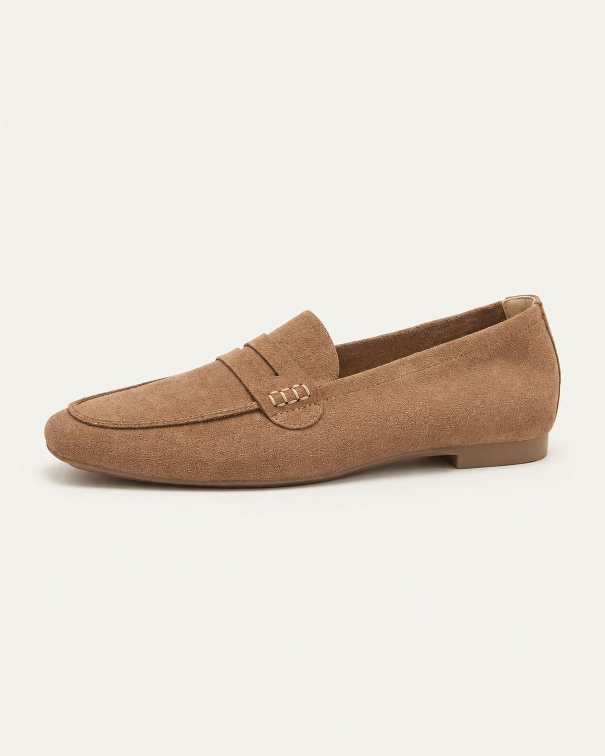 Genuine Leather Square-Toe Slip-On Old Money Loafers