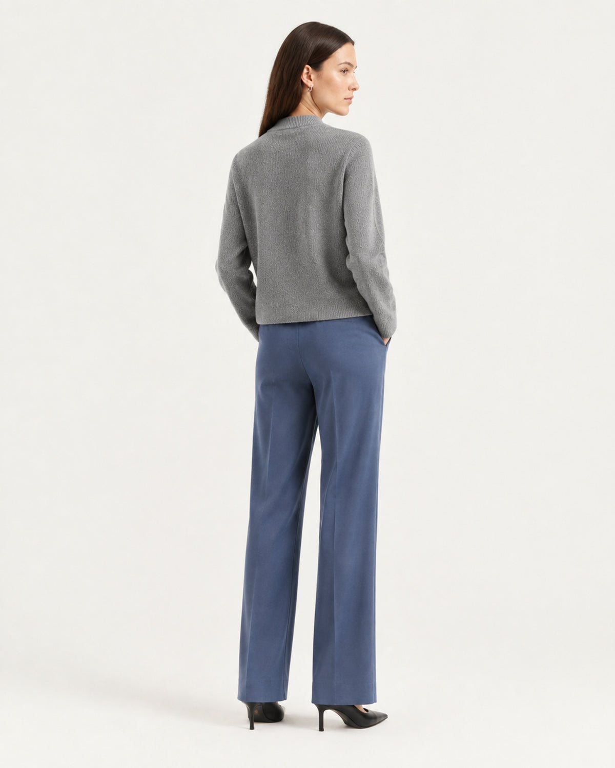 NY Cashmere Asymmetrical Zip Cardigan