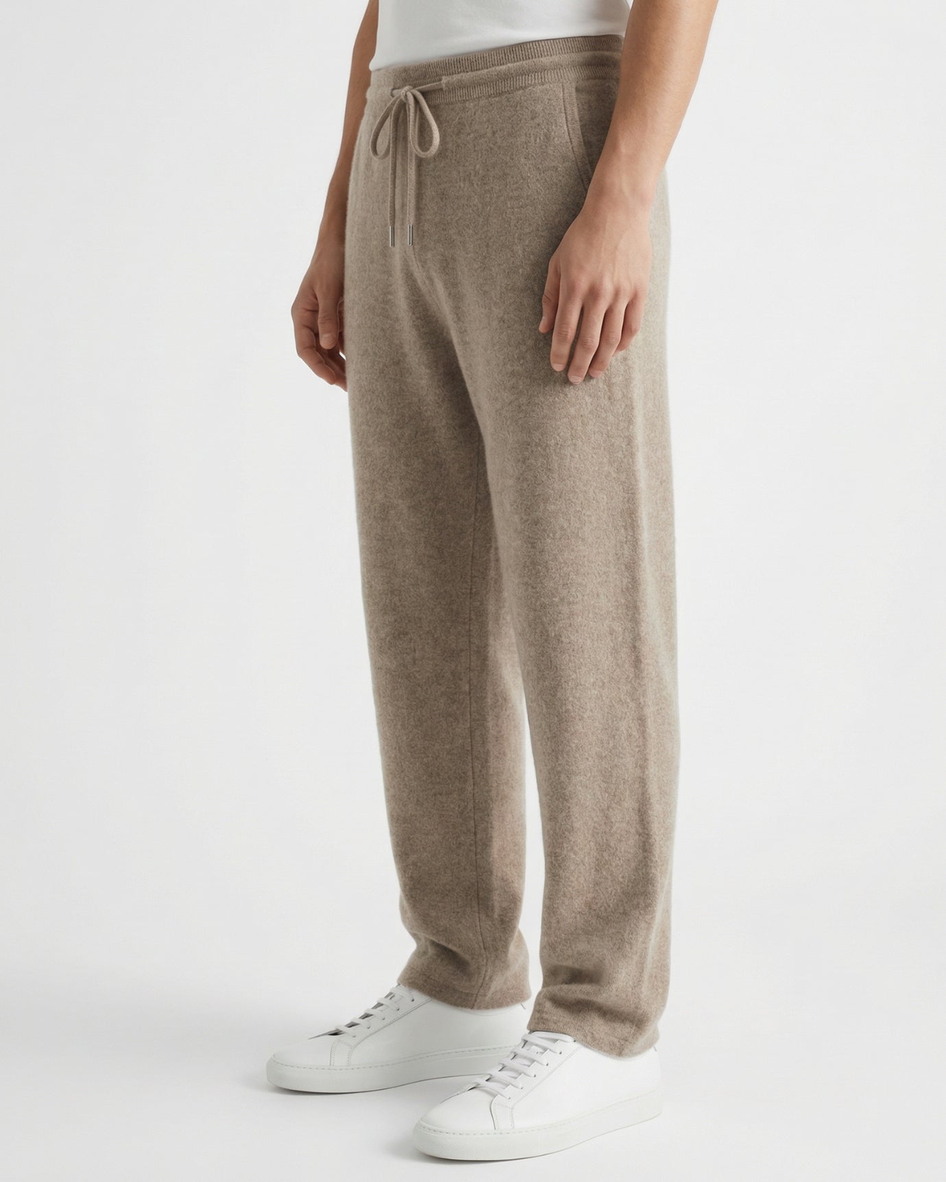 Pantalones holgados de lujo de lana de cachemira de edición limitada