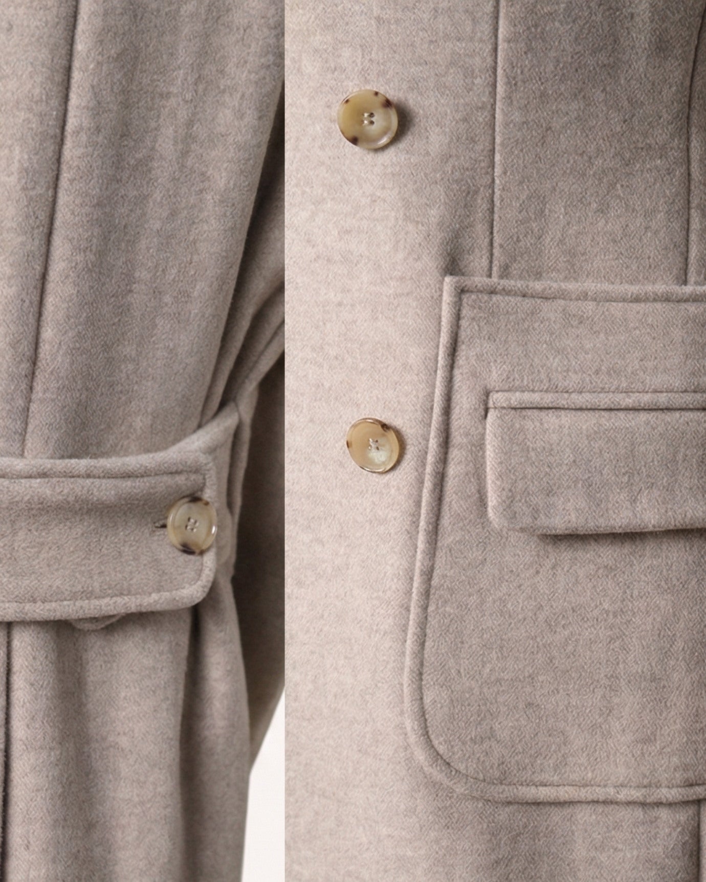 Ulster Collar Double-Breasted Wool Thick Coat