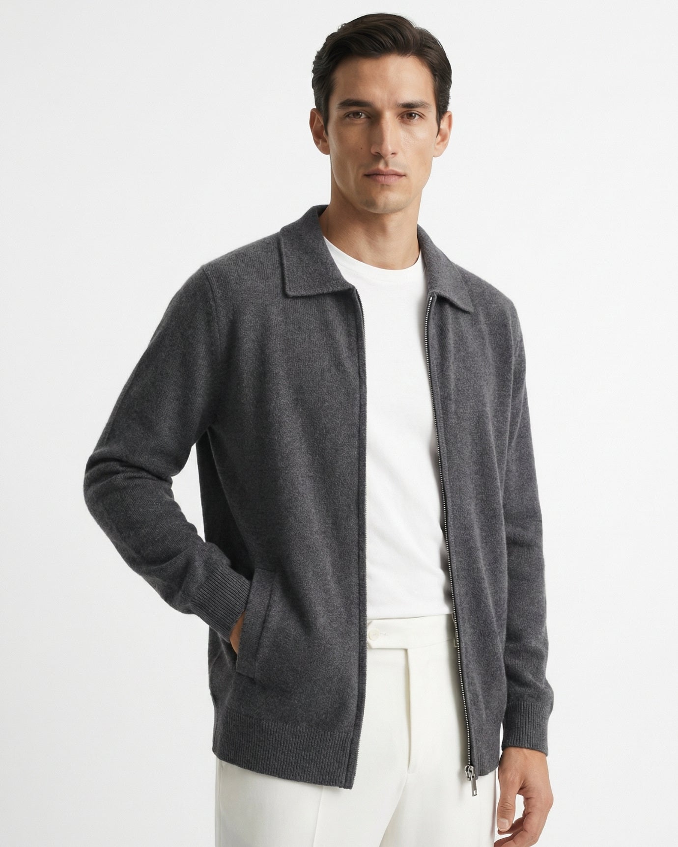 LOVAU Strickjacke aus Kaschmirmischung