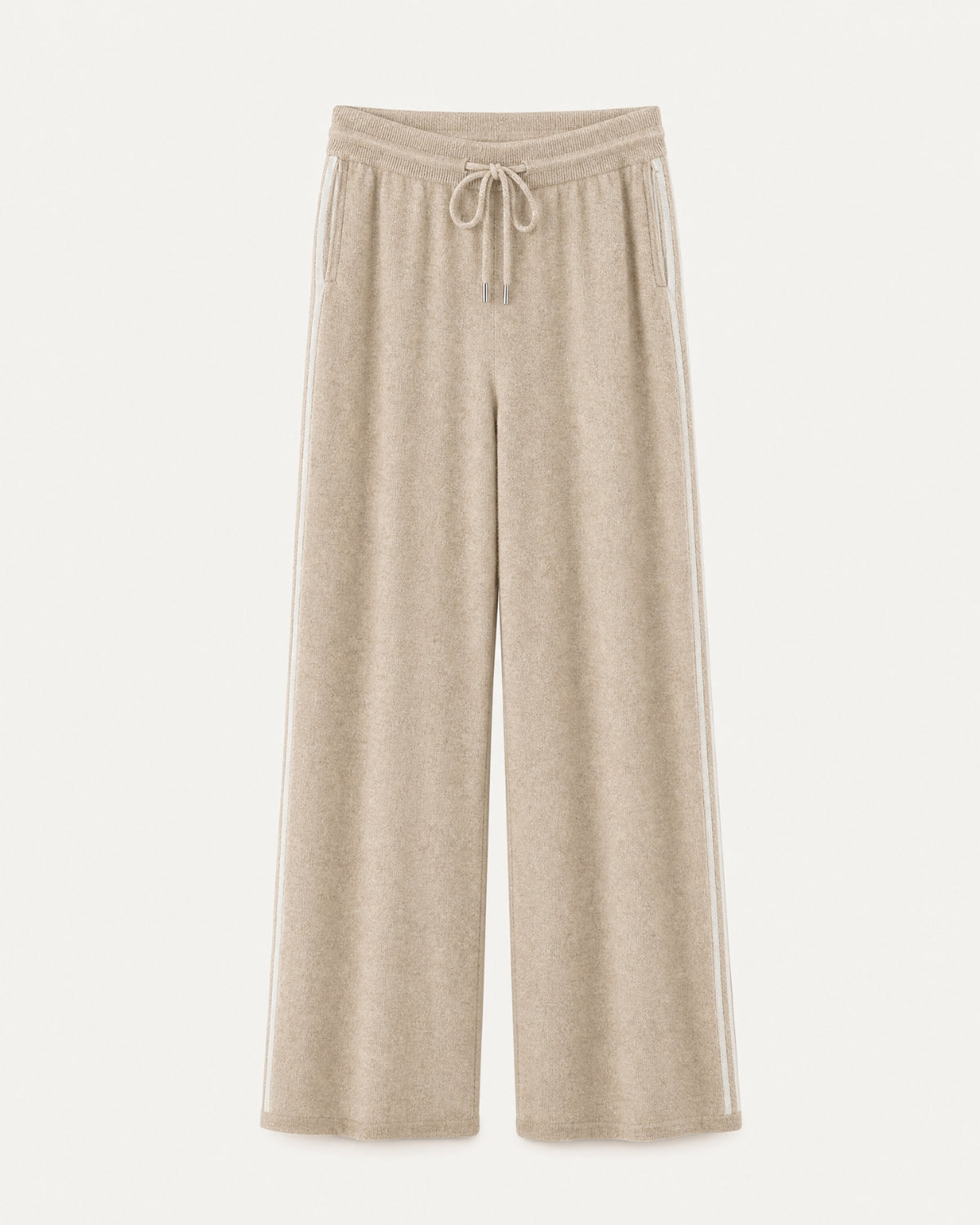 Boston Cashmere Wool Jacquard Straight Pants