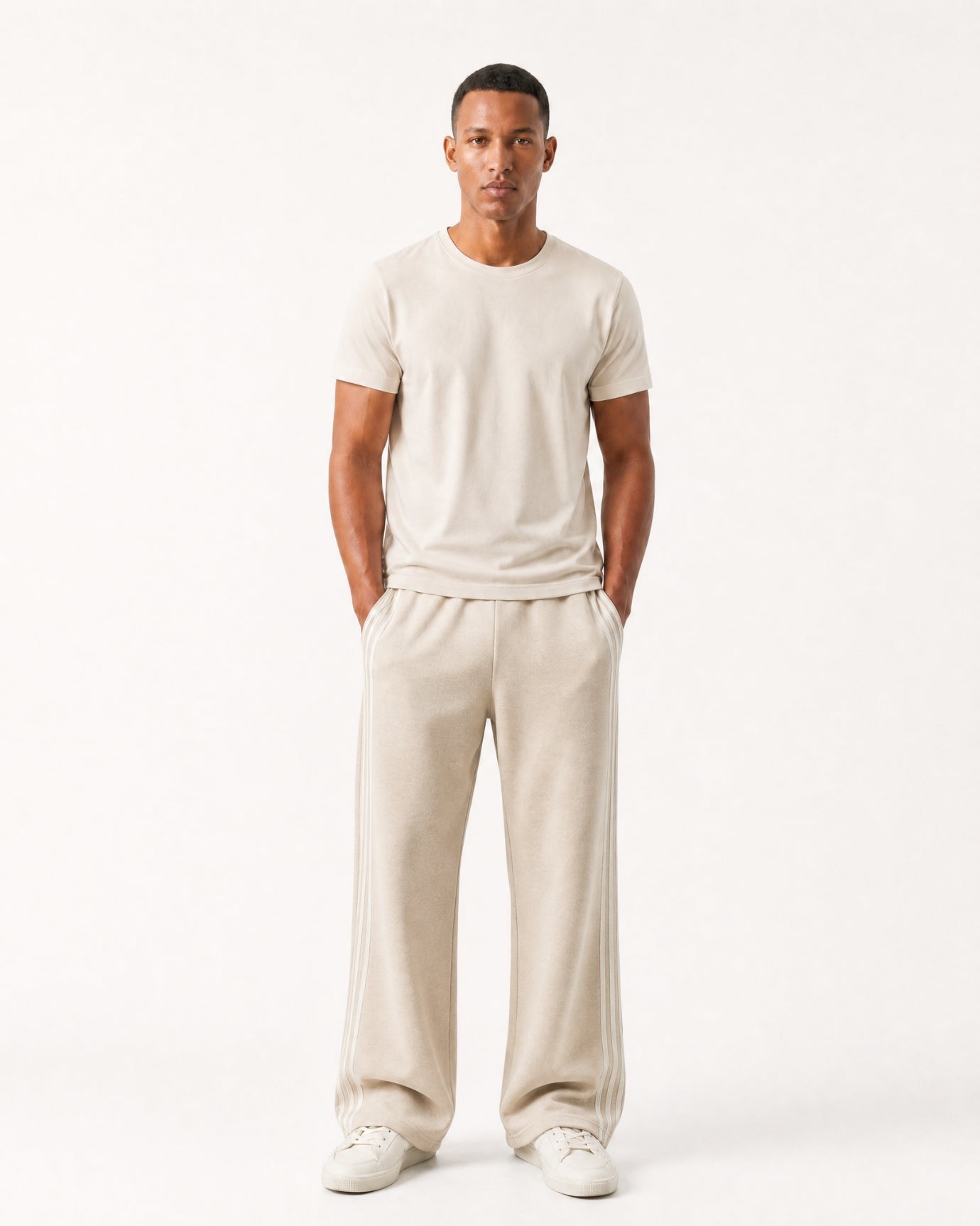 Boston Cashmere Wool Jacquard Straight Pants
