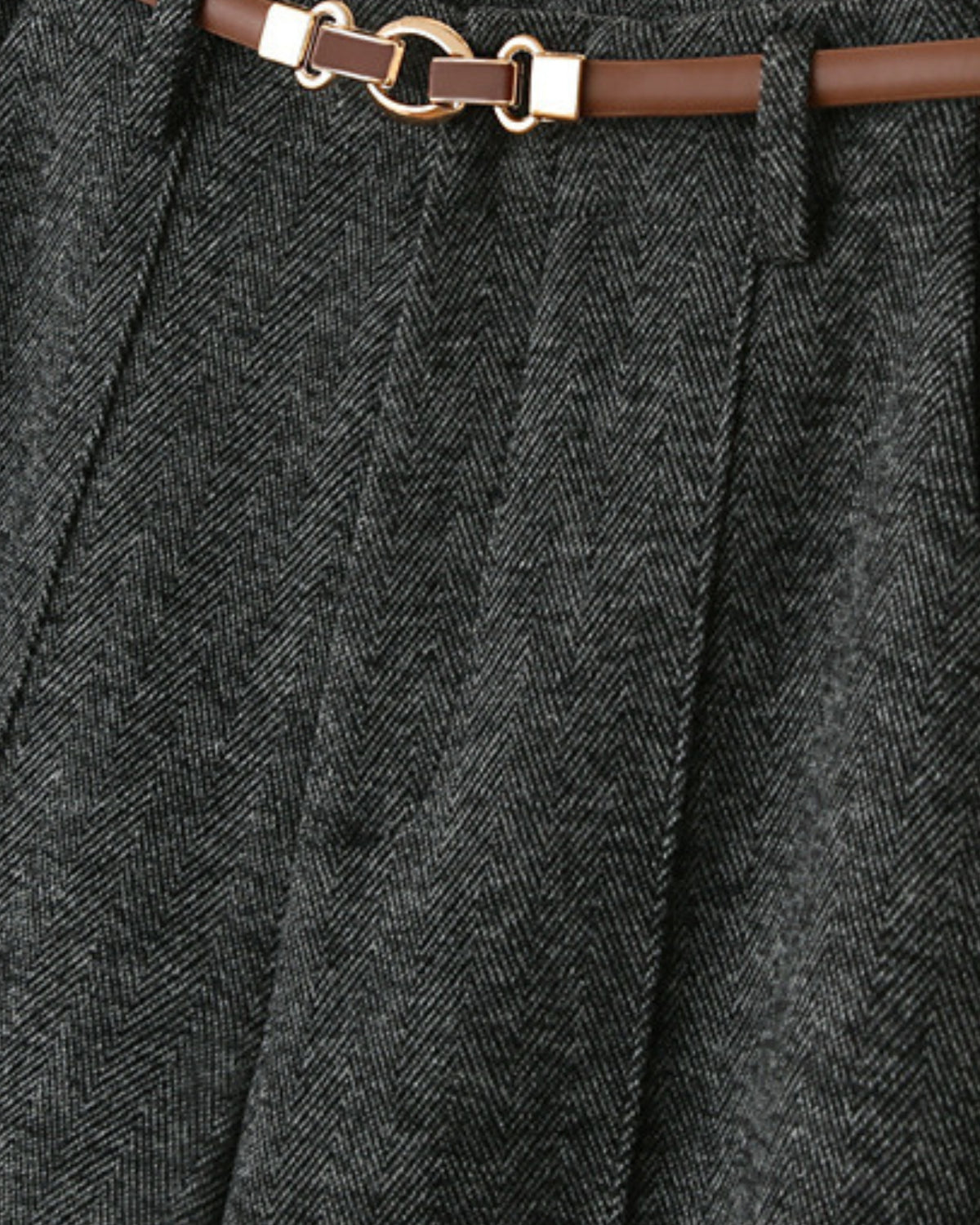Woman Heavyweight Straight Leg Wool Pants