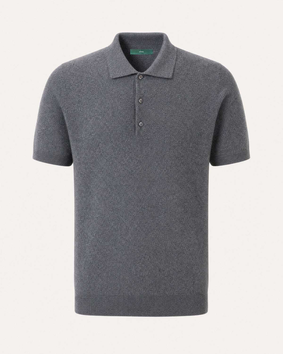 New York Cashmere Short-Sleeve Polo Shirt