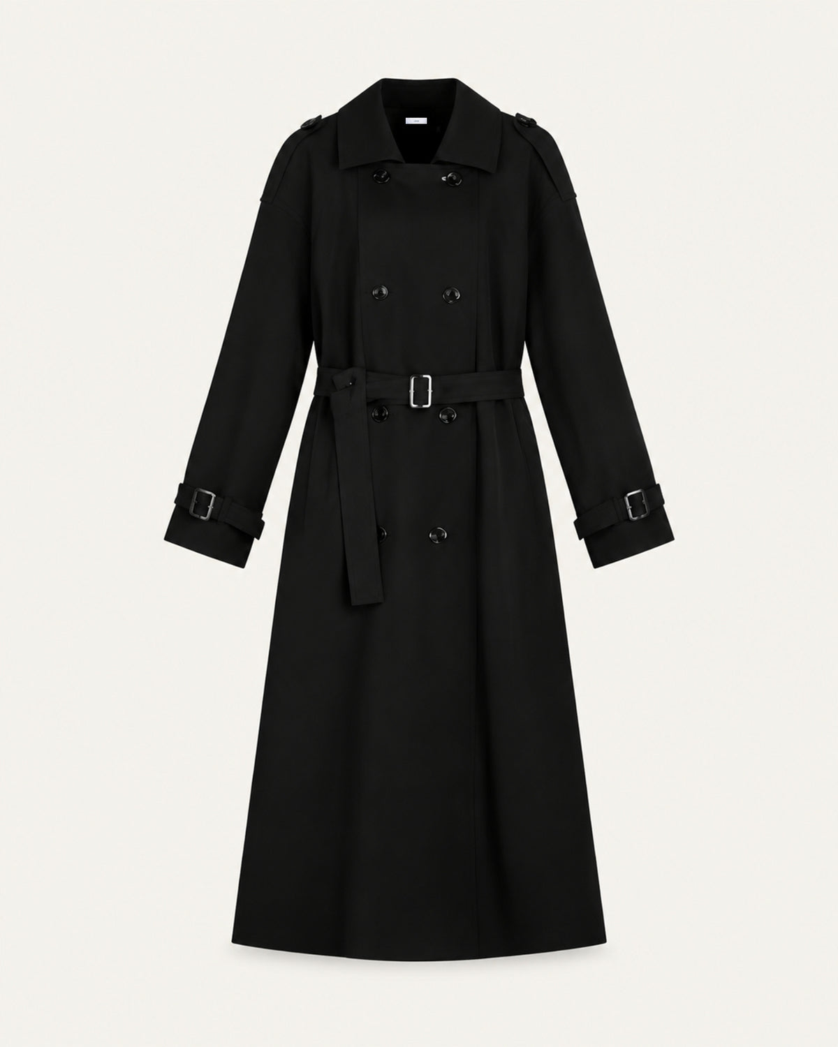 Jess Black Trench Coat