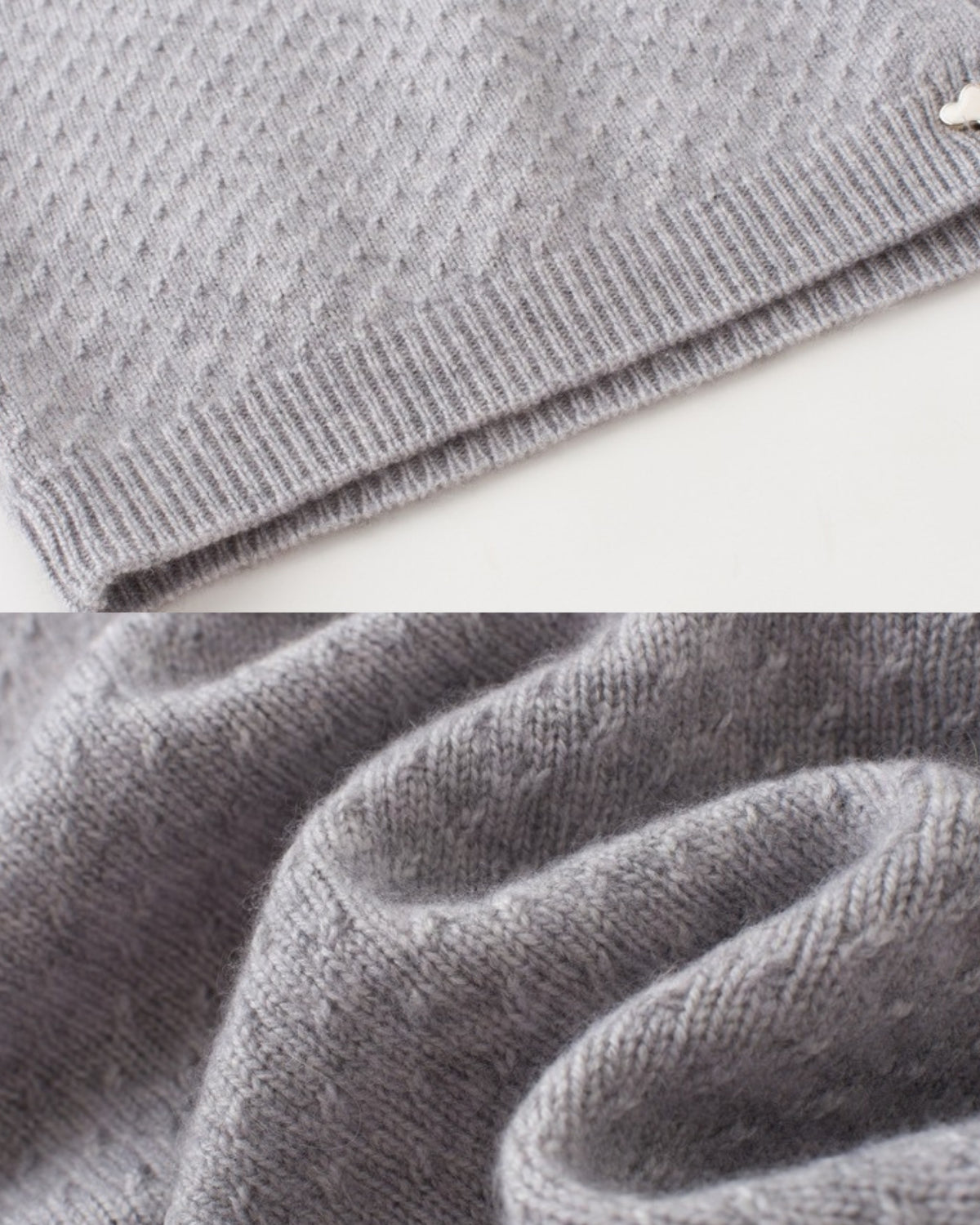 Cashmere Crochet Collar Sweater Cardigan