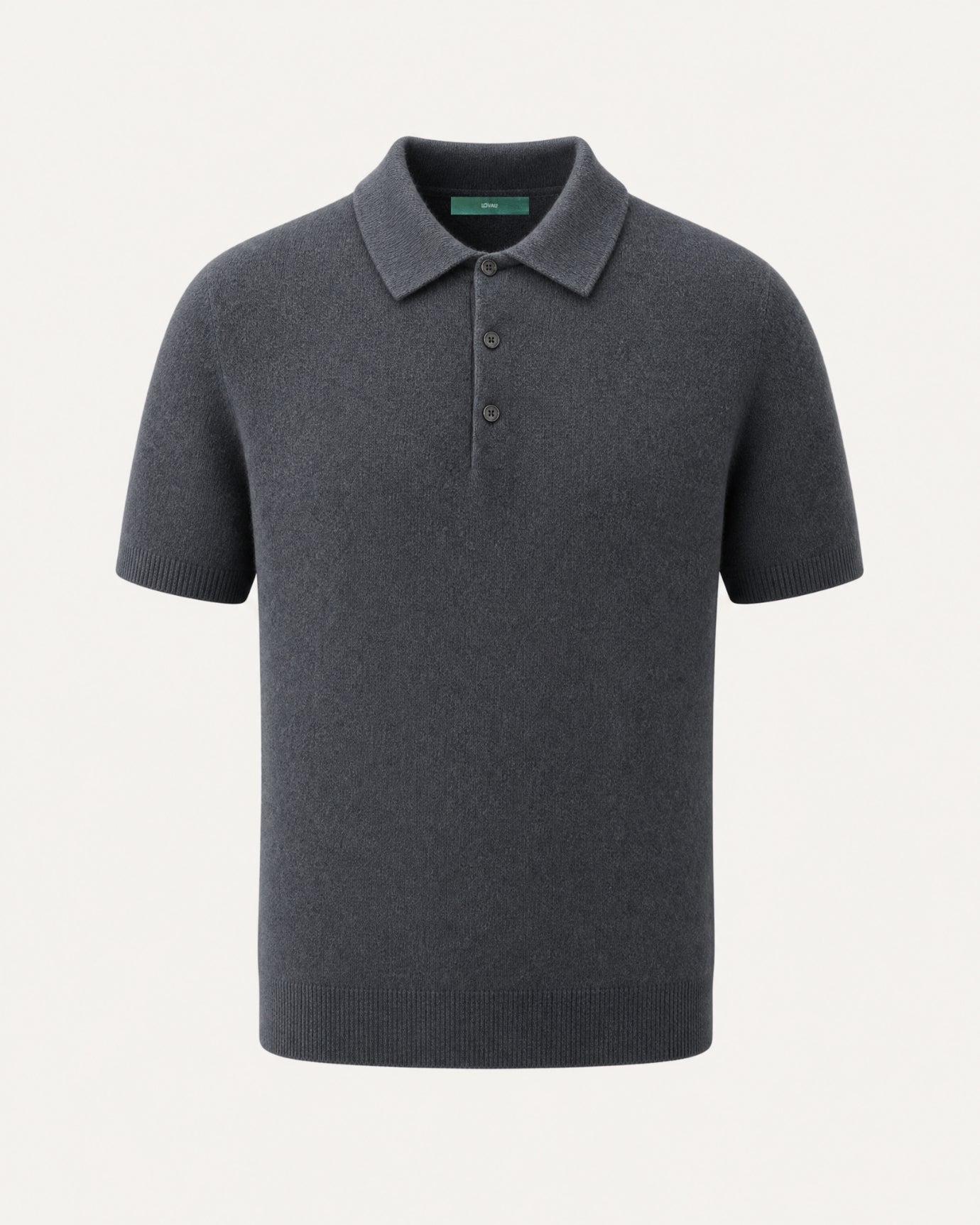 New York Cashmere Short-Sleeve Polo Shirt