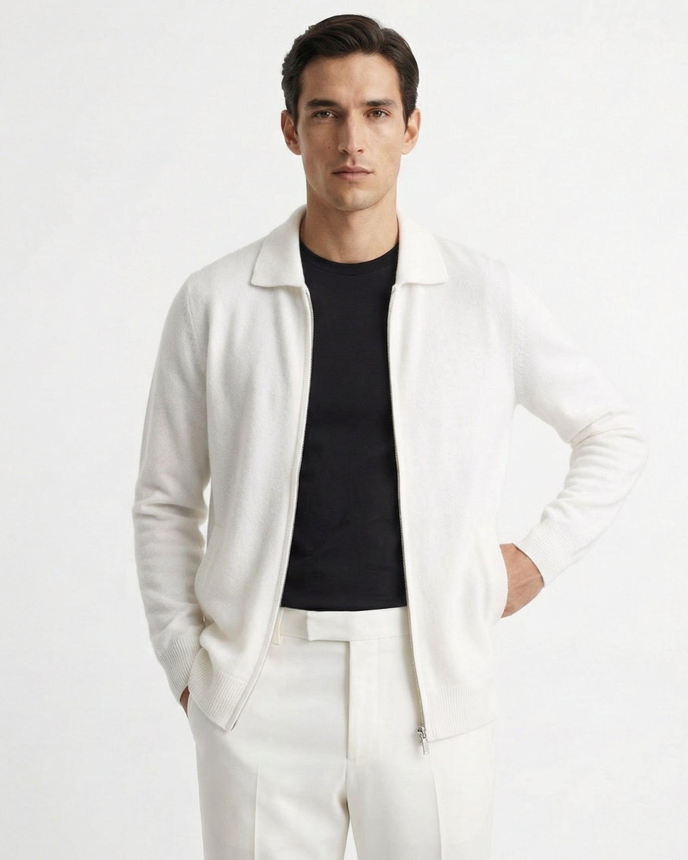 LOVAU Strickjacke aus Kaschmirmischung