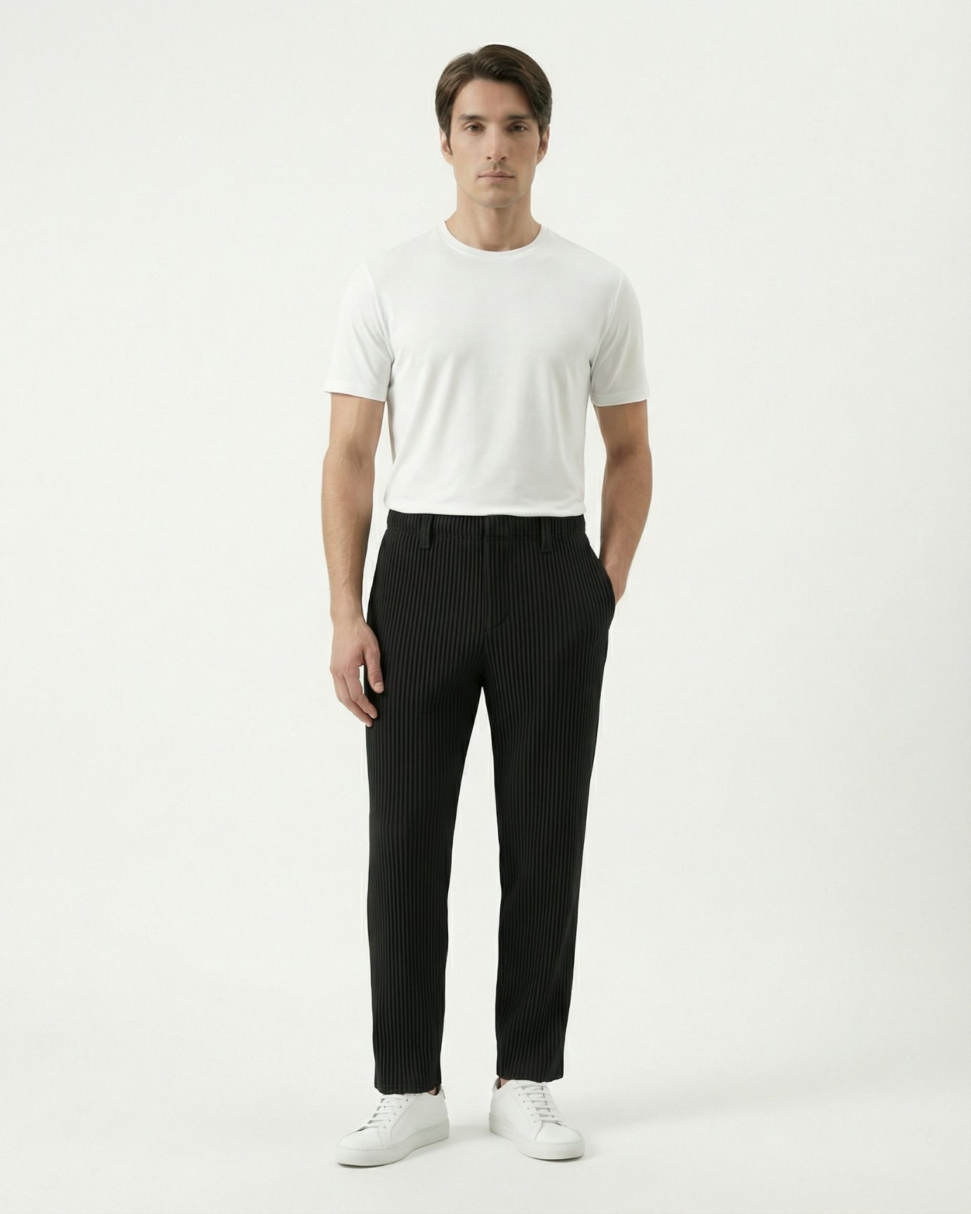 Sakura Pleated Pants Loose Wide Leg