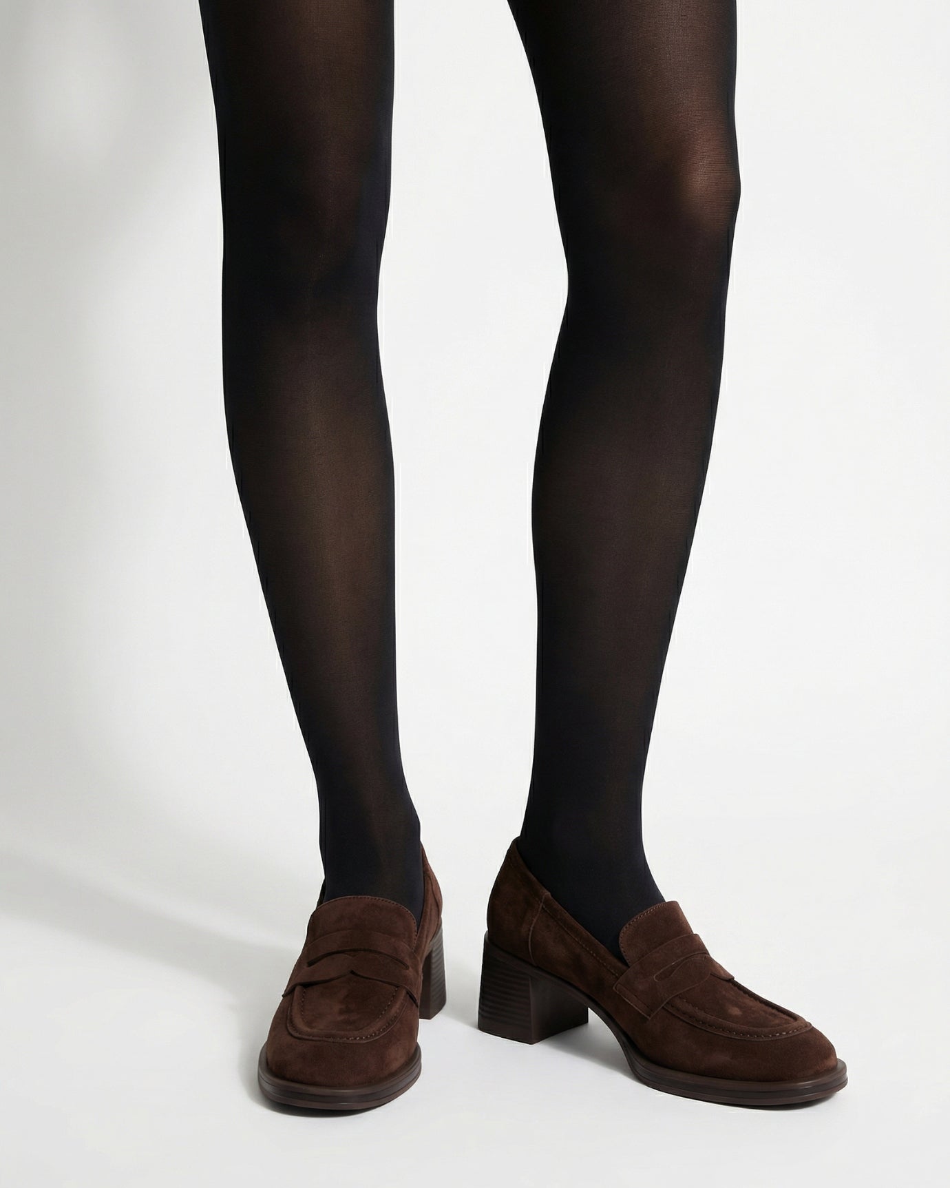 Franziska Old Money Genuine Leather Loafers Heels | Velvet-Lined