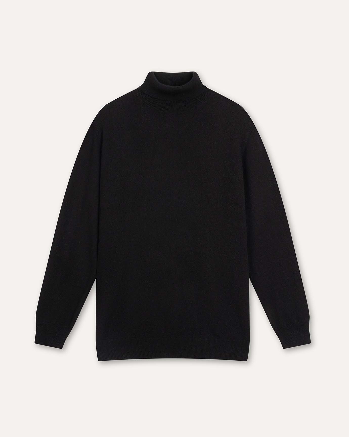 Cashmere turtle neck sweater black
