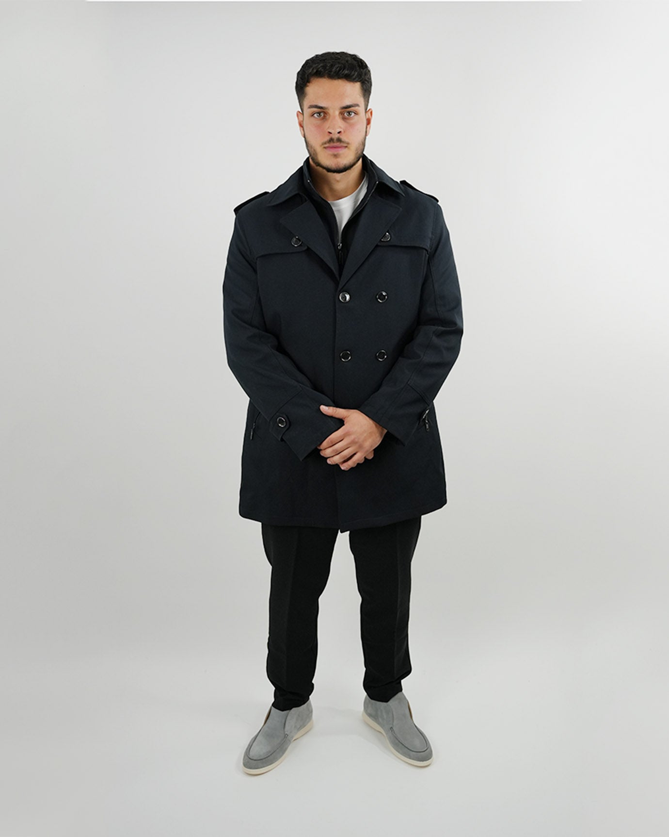 Lovau Windbreaker Jacket - Navy Blue