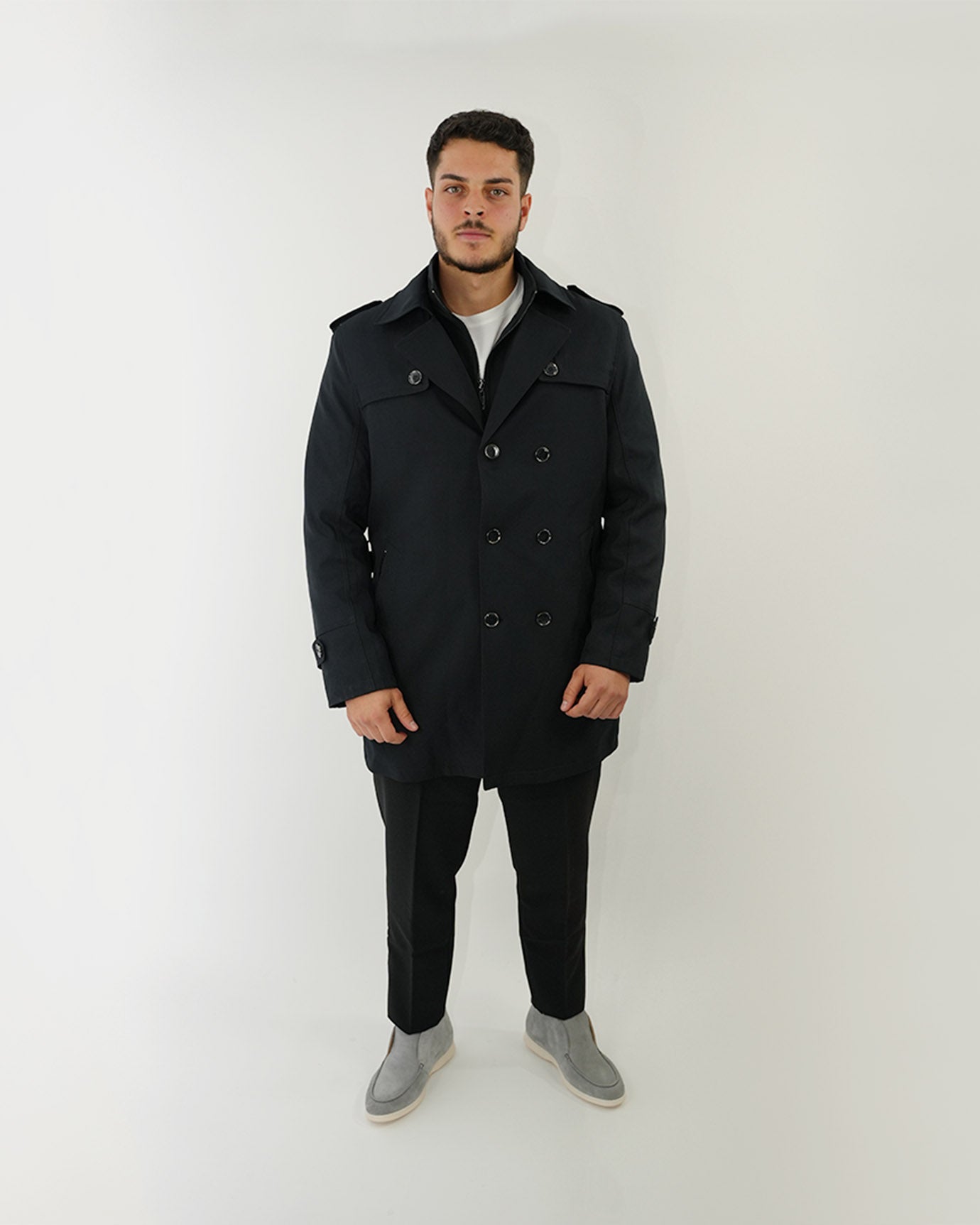 Lovau Windbreaker Jacket - Navy Blue