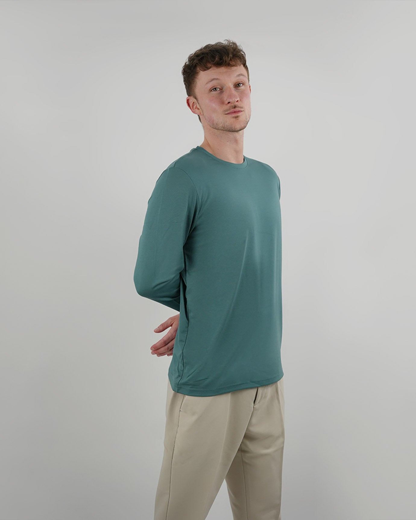 Non Iron Mulberry Silk Long Sleeve t-shirt