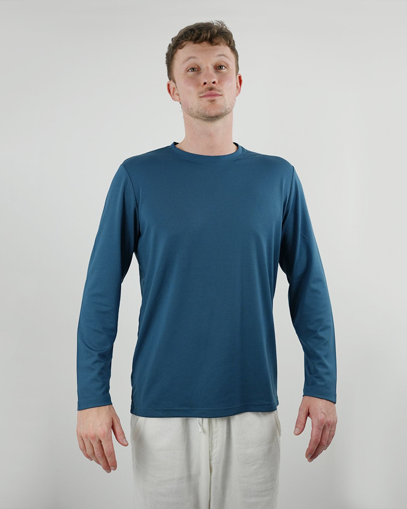 Non Iron Mulberry Silk Long Sleeve t-shirt