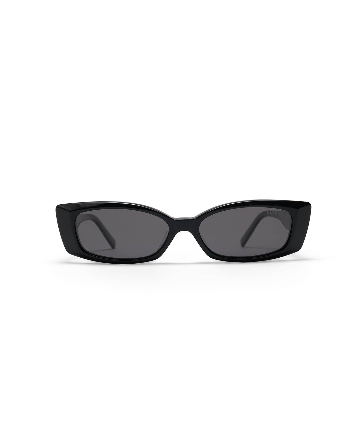 Black Dark Gray Tint 90s Sunglasses