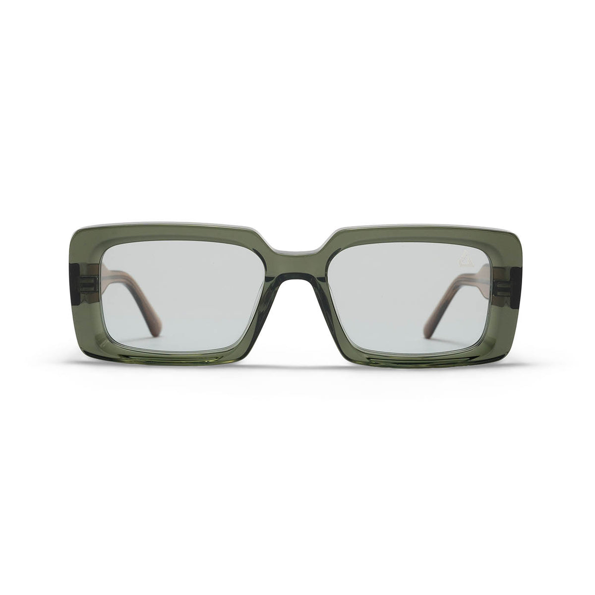 Green and Black Oversized Square Sunglasses with Geometric  display picture 2