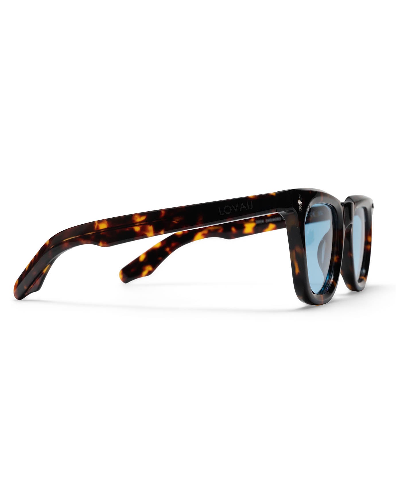 Tortoiseshell Light Blue Sunglasses