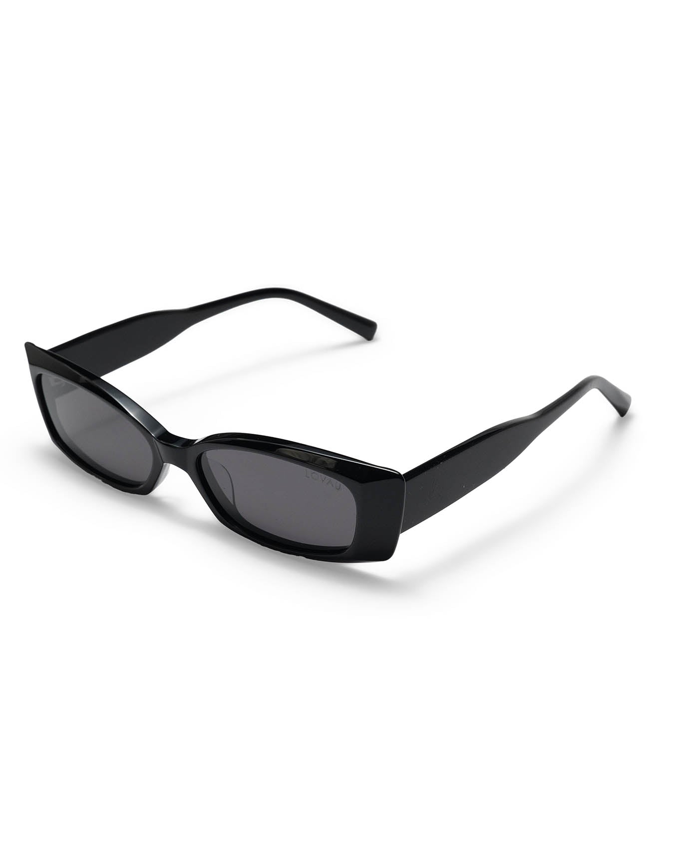 Black Dark Gray Tint 90s Sunglasses