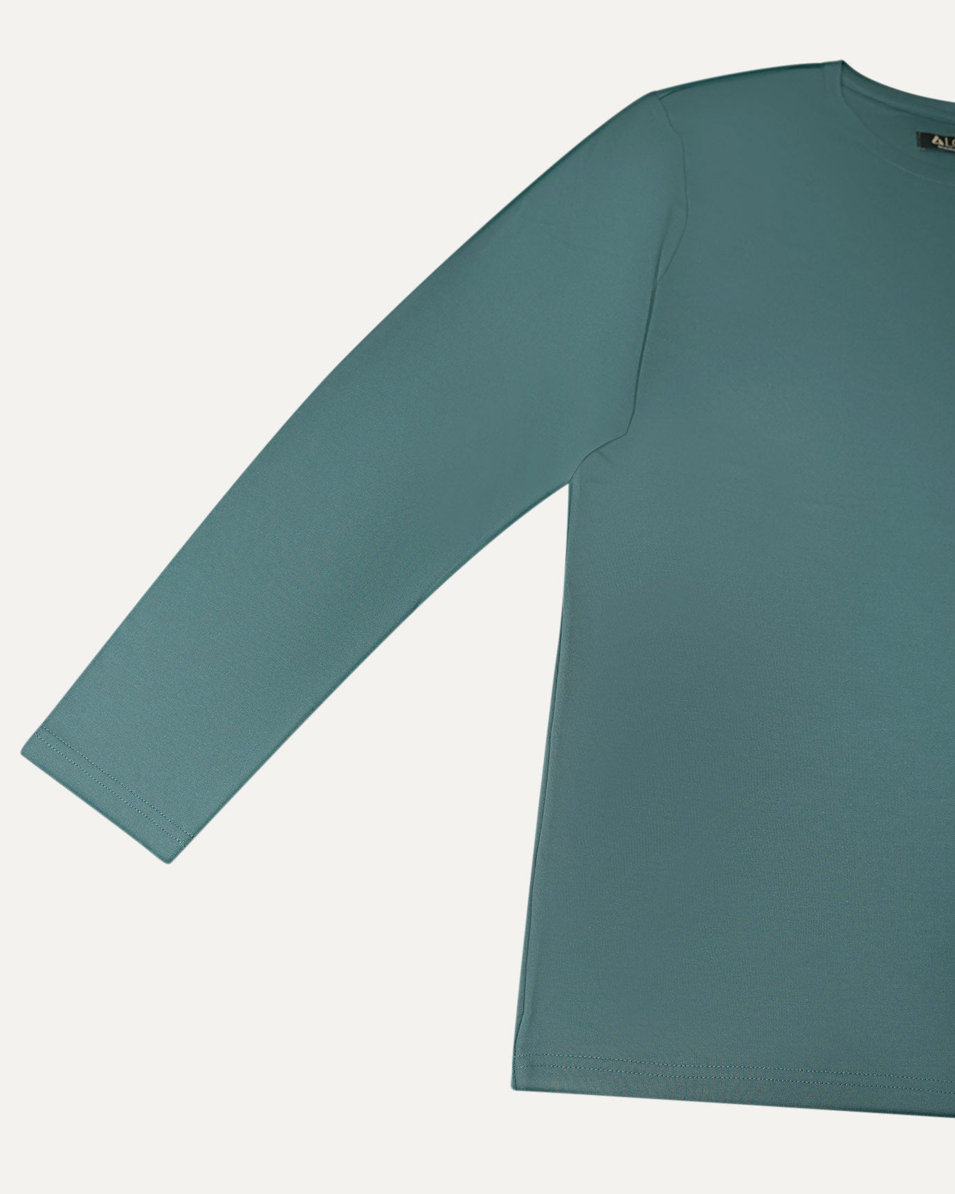 Non Iron Mulberry Silk Long Sleeve t-shirt - Light Green