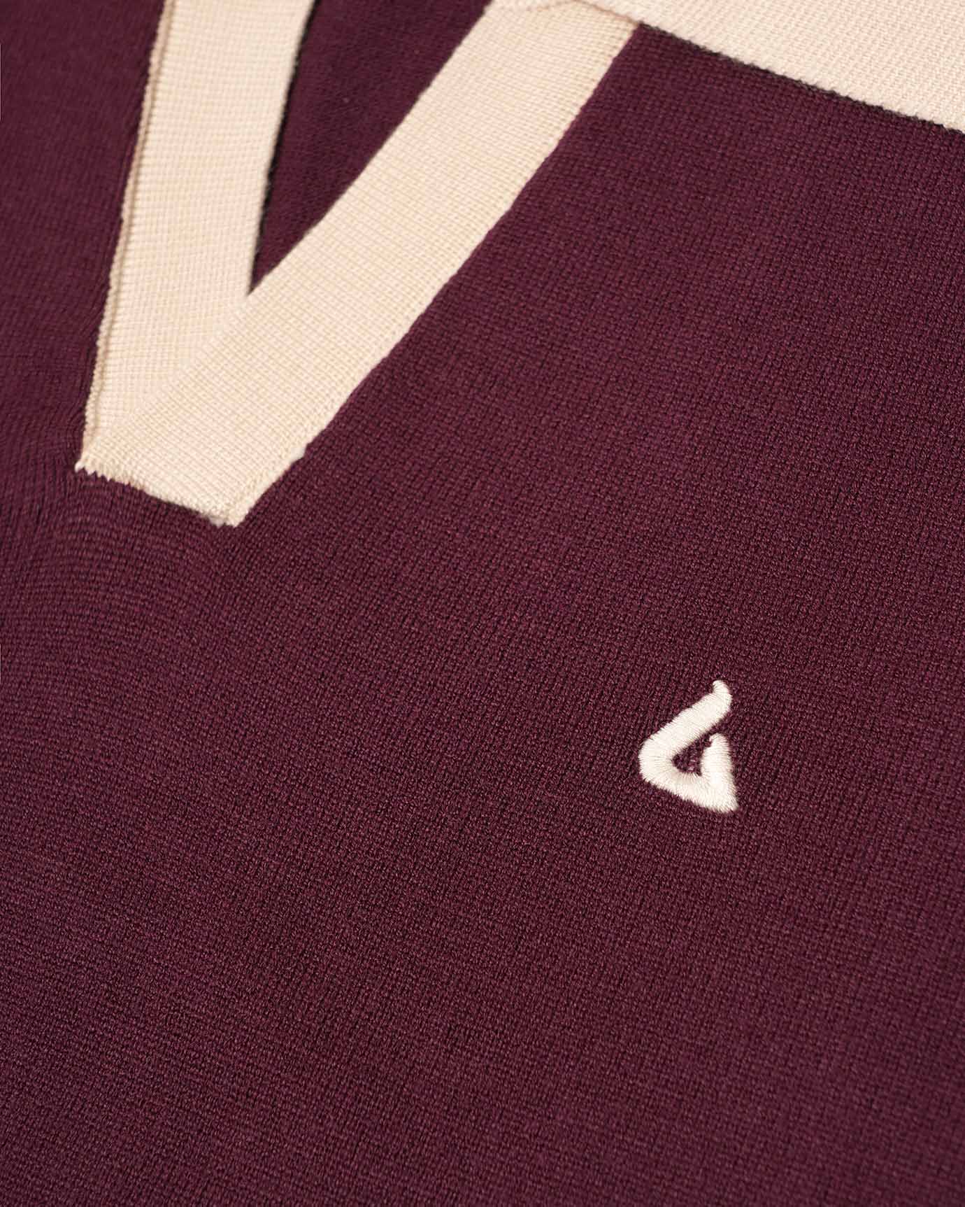 Old Money Polo Shirt Bordeaux