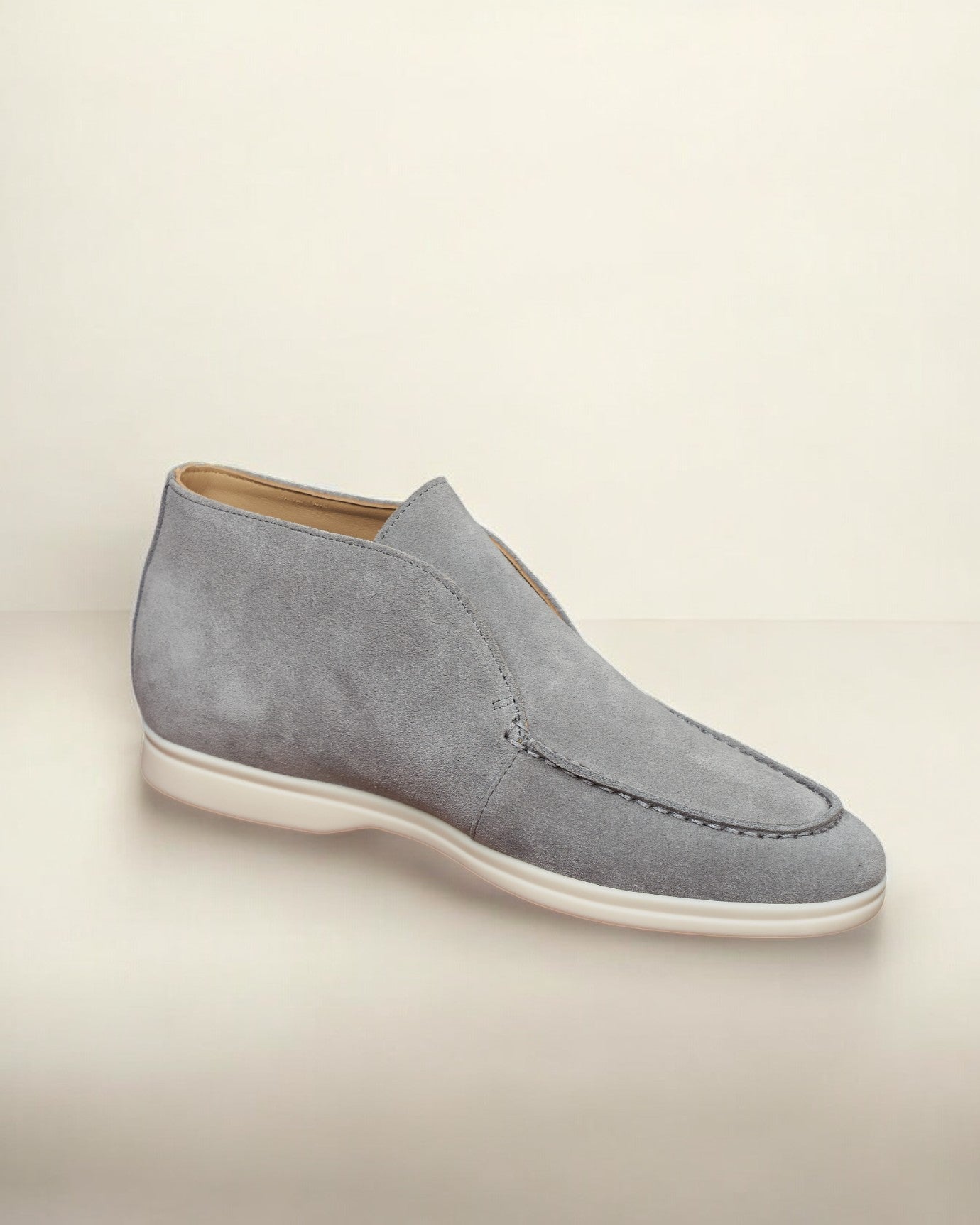 Florence Loafer Leather - Gray