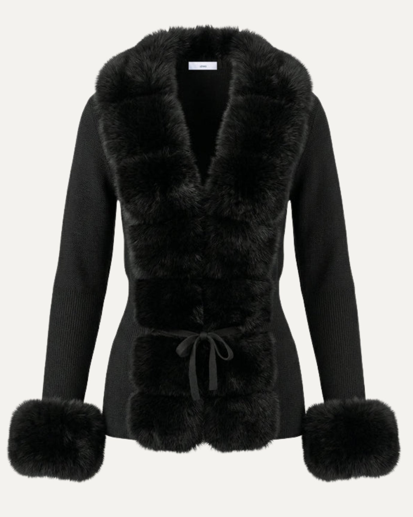 Rinna Kunstpelz-Cardigan-Mantel