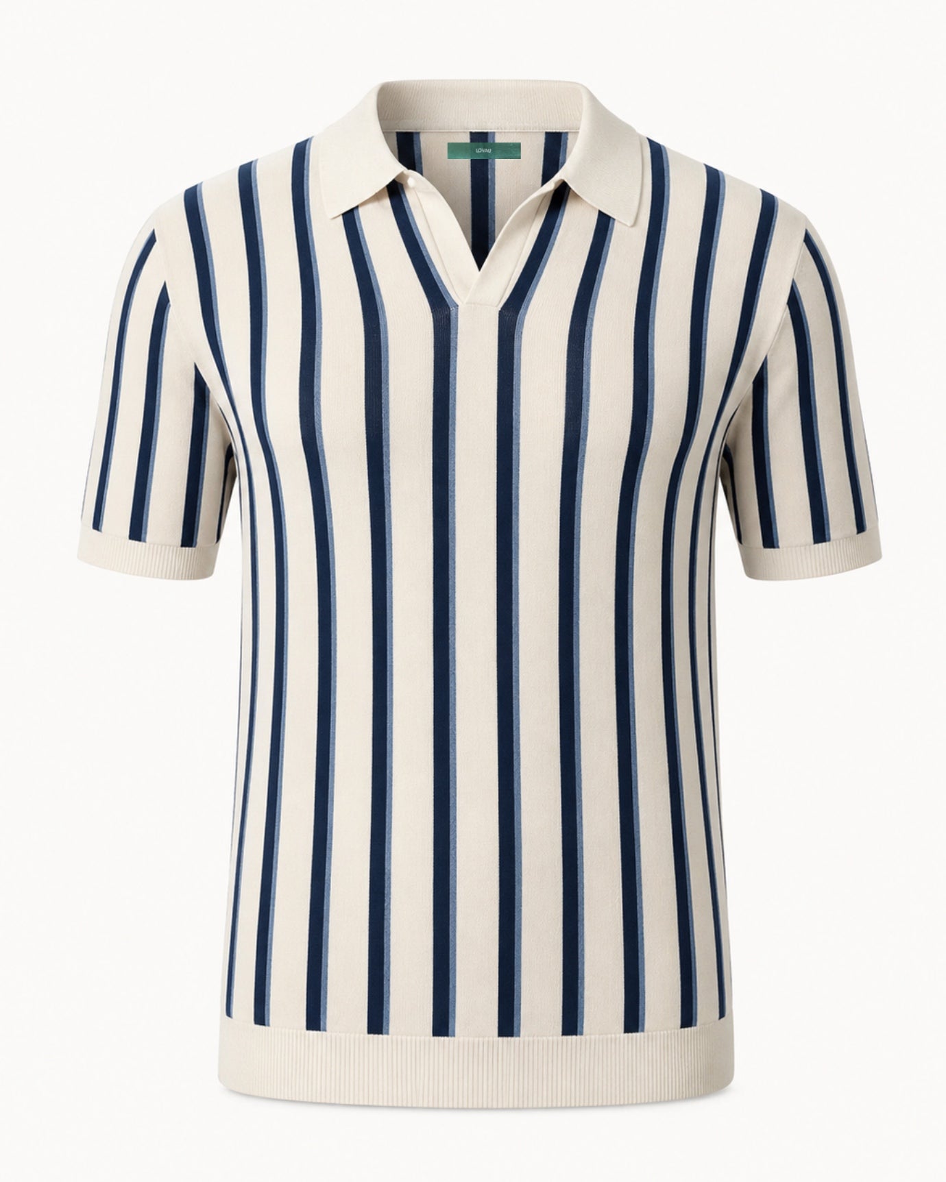 Mykonos Striped Knitted Polo