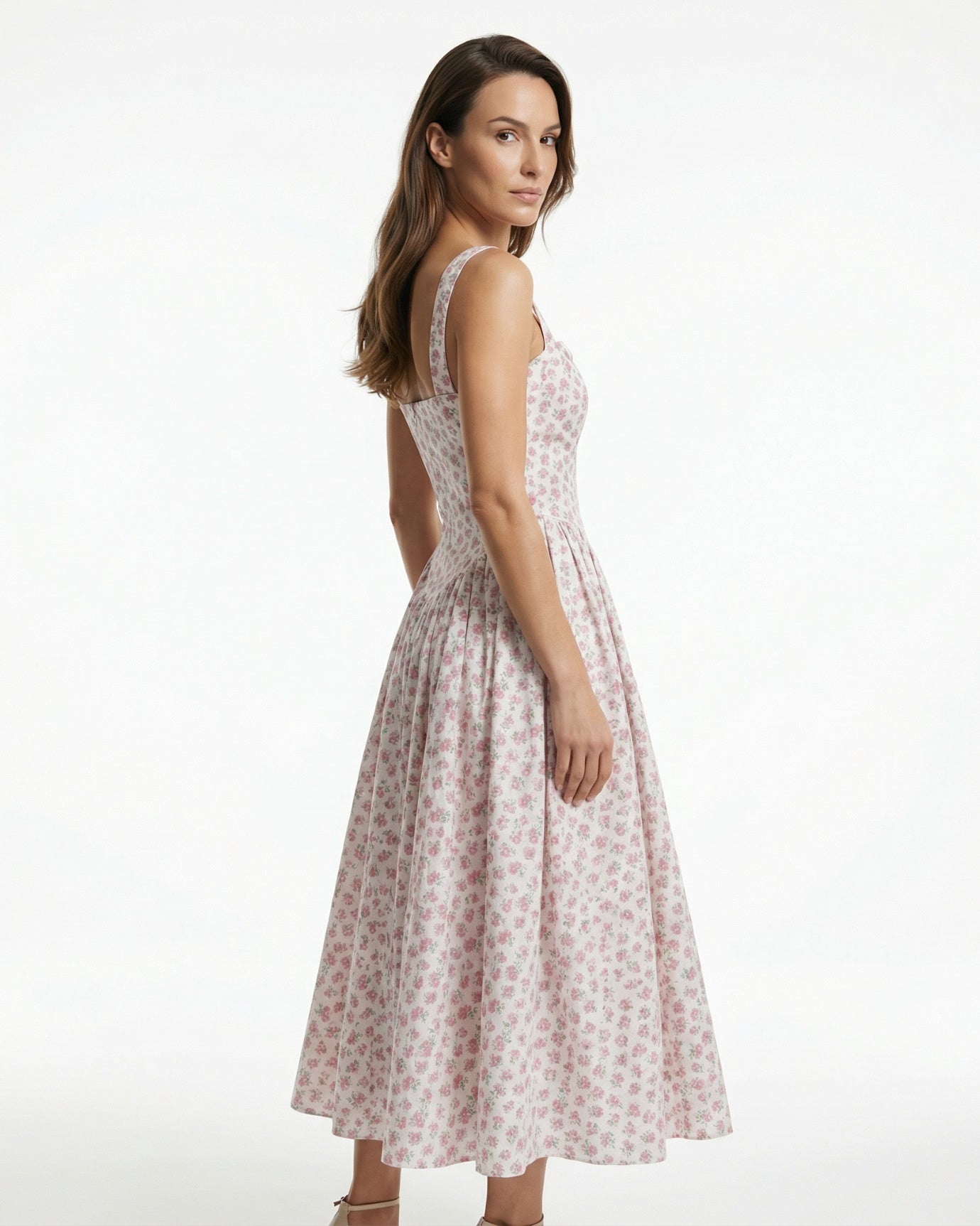Swiss Floral Dress for Women | Lovau