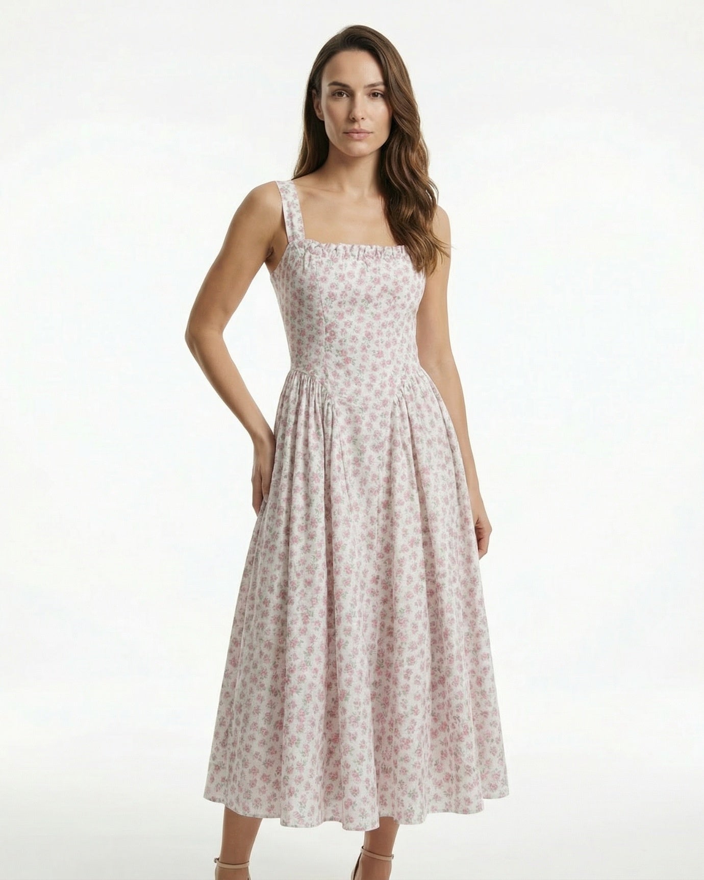 Swiss Floral Dress for Women | Lovau