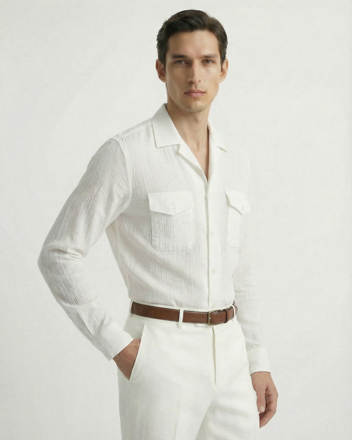 Cotton Old Money Shirt Cordoroy