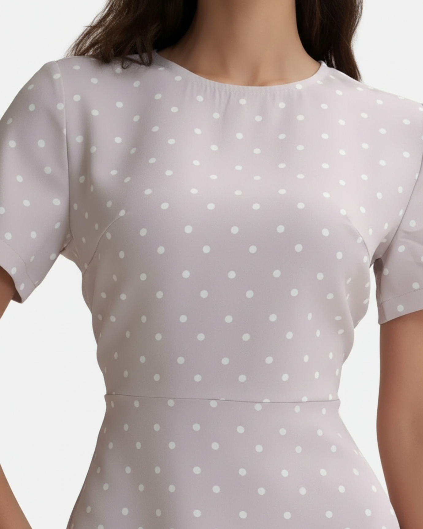 Polkadot Ice Silk Dress