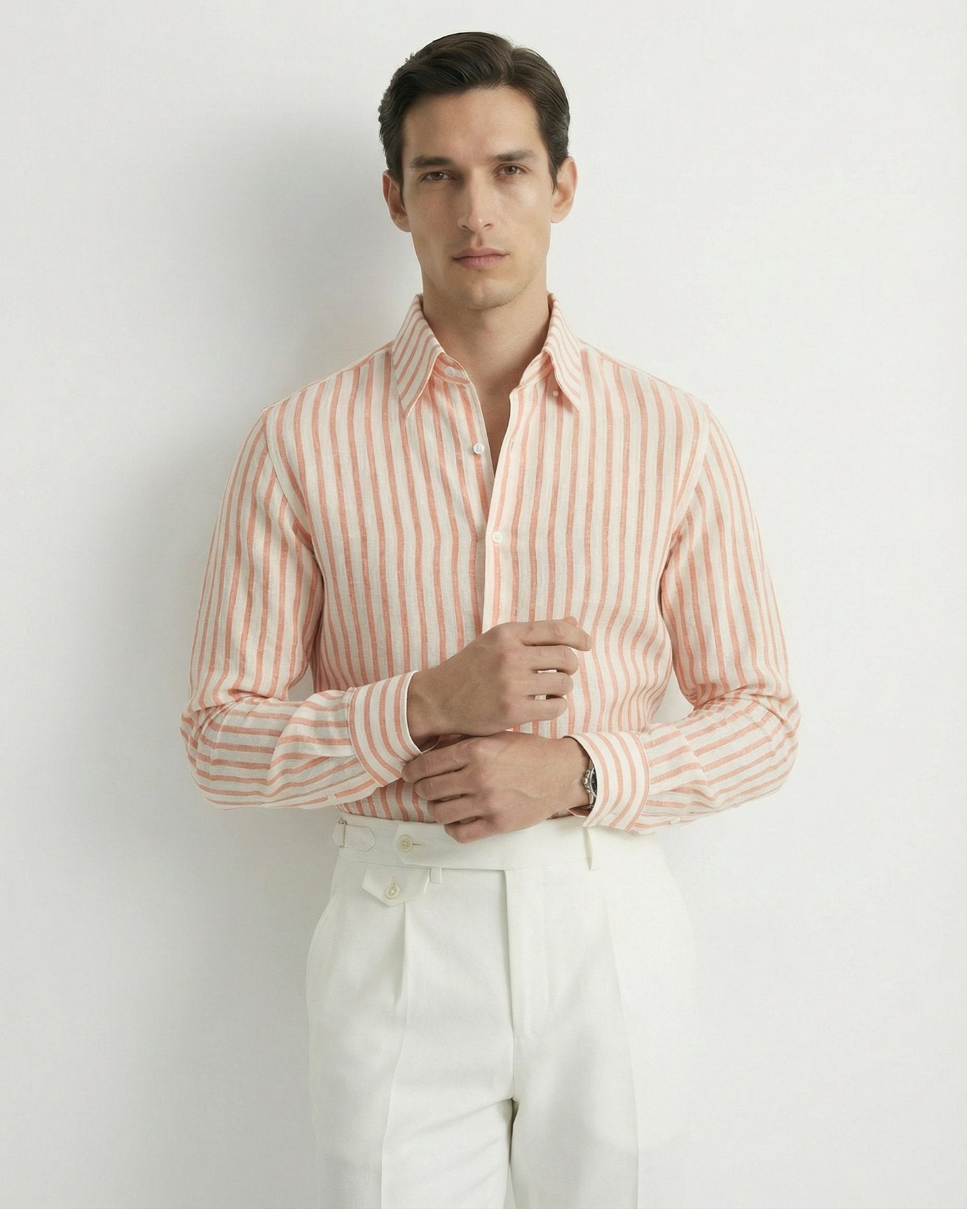 Striped Linen Shirt Rome