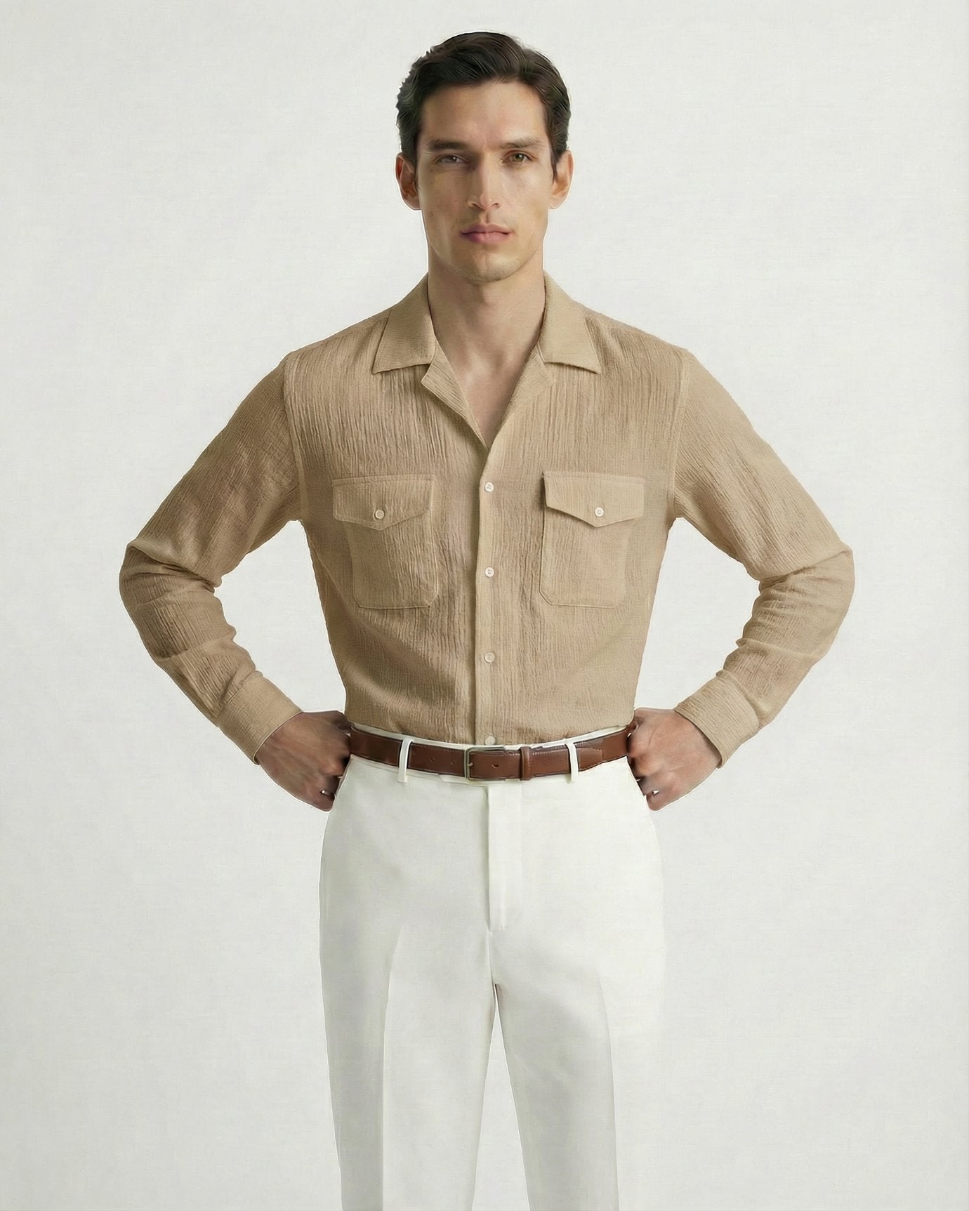 Cotton Old Money Shirt Cordoroy