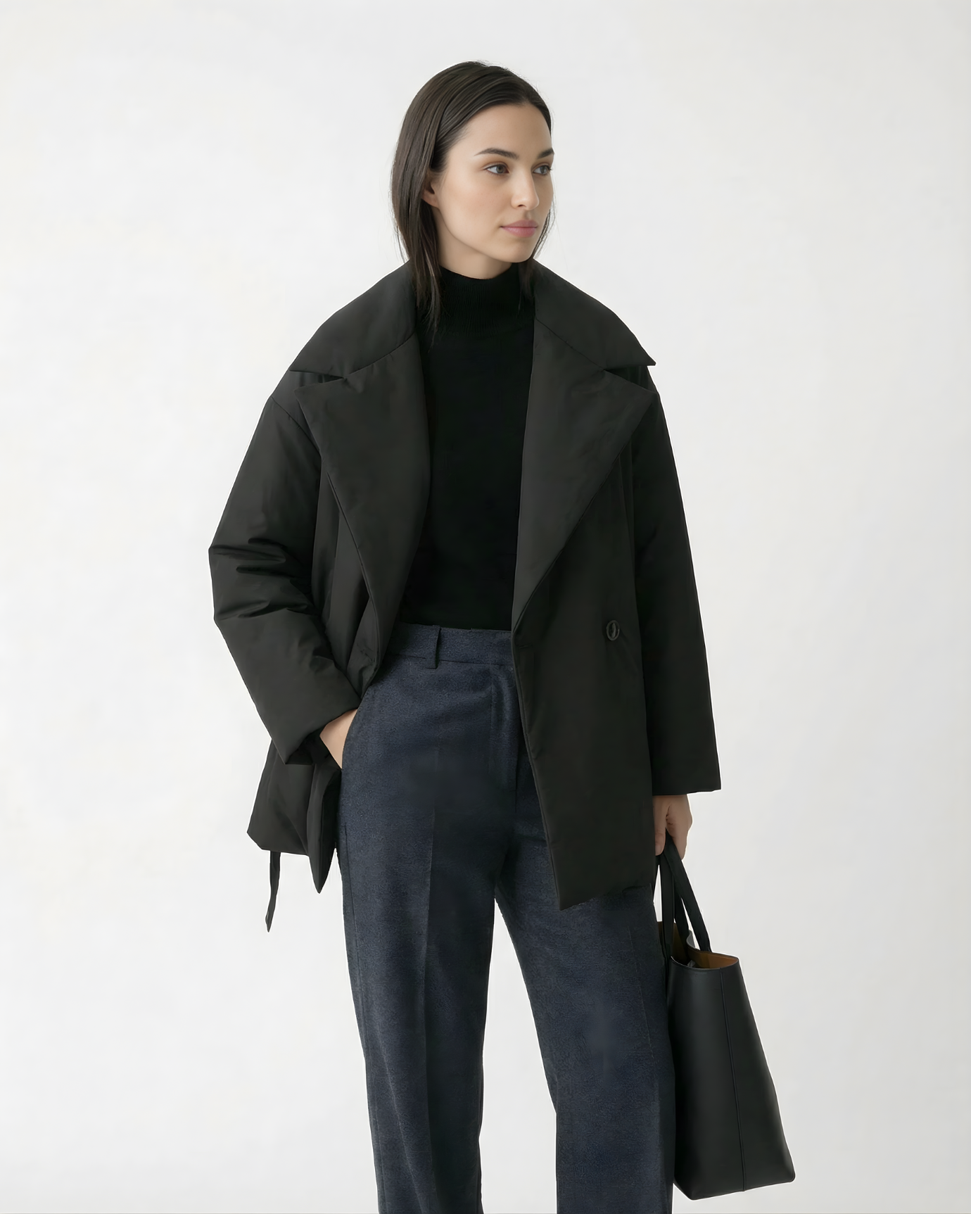 Chaqueta de lana de seda Dina