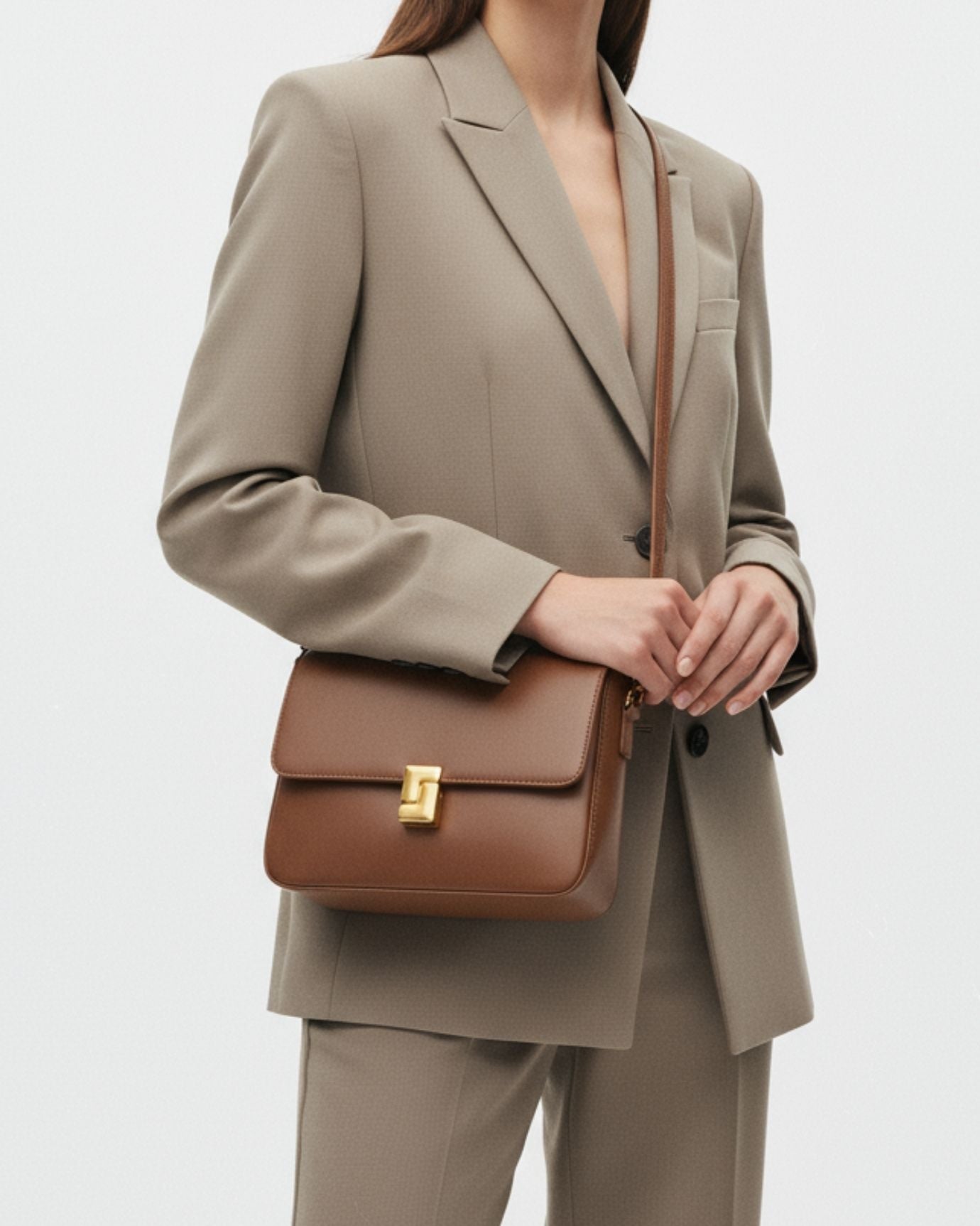 Bolso de piel Lovau Rose